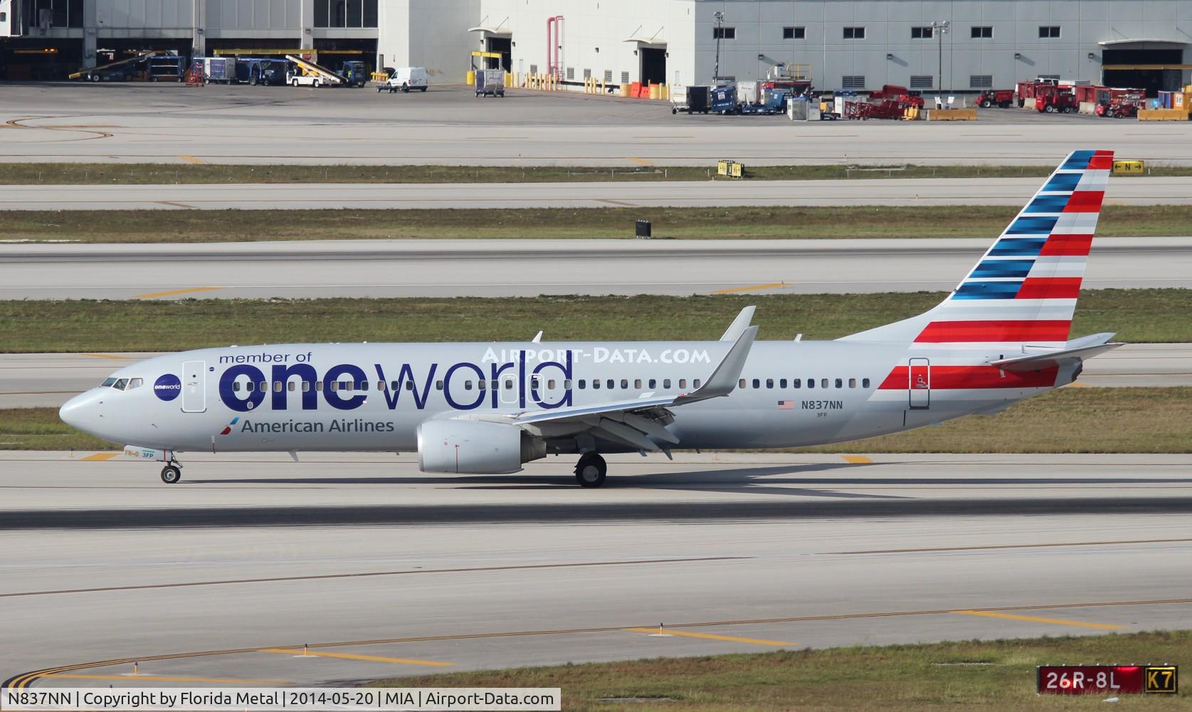N837NN, 2010 Boeing 737-823 C/N 30908, American One World