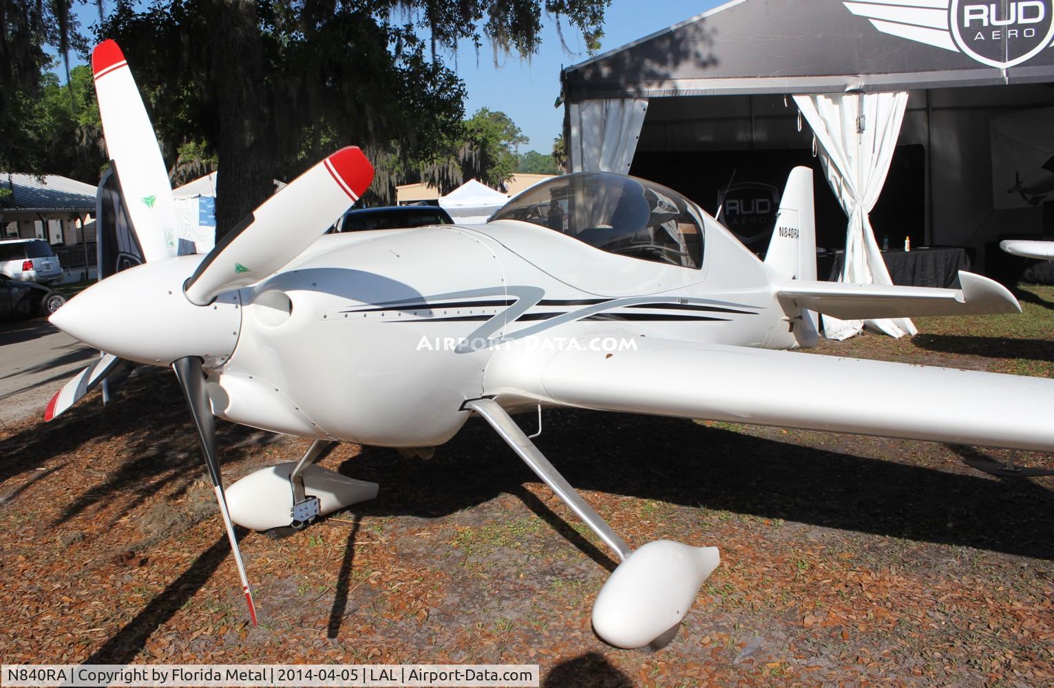 N840RA, 2012 Rud Aero RA-2 C/N 001, Rud Aero RA-2