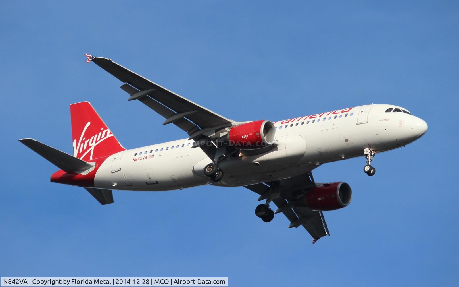 N842VA, 2011 Airbus A320-214 C/N 4805, Virgin America