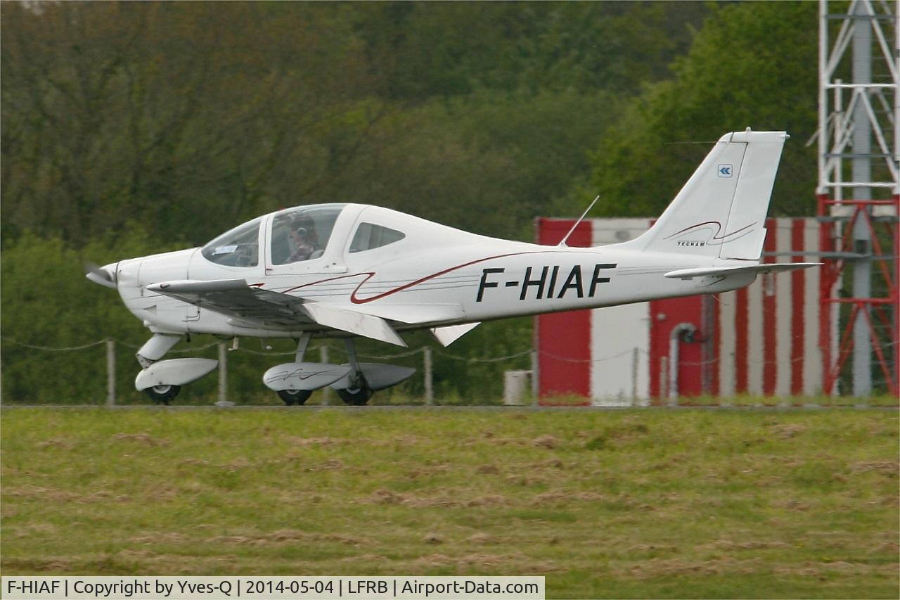 F-HIAF, Tecnam P-2002JF Sierra C/N Not Found F-HIAF, Tecnam P2002 JF, Landing rwy 25L, Brest-Bretagne Airport (LFRB-BES)