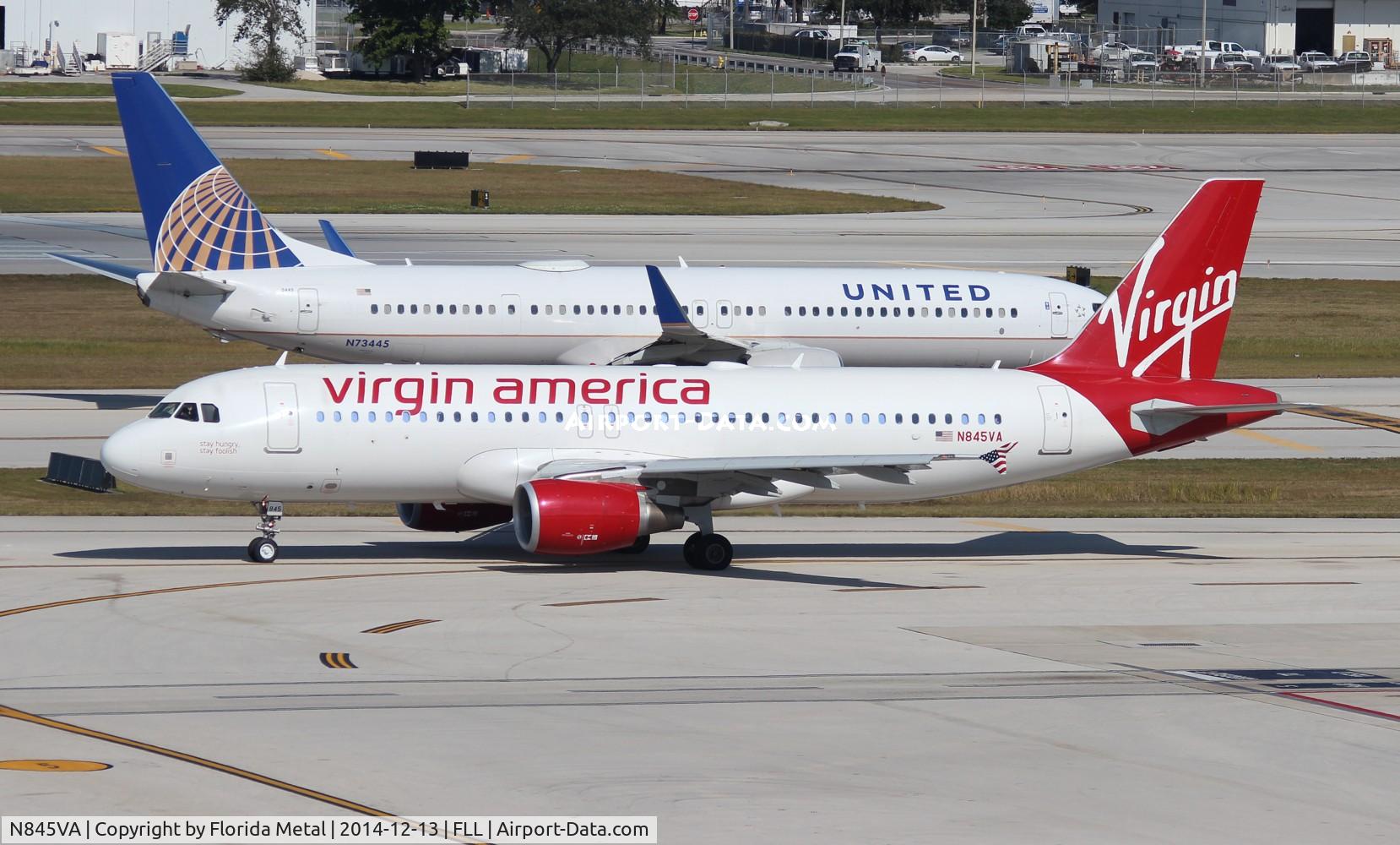 N845VA, 2011 Airbus A320-214 C/N 4867, Virgin America