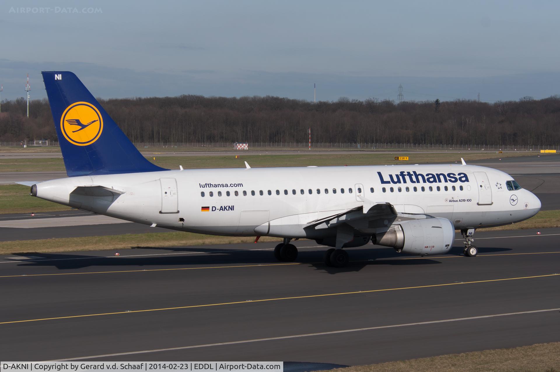 D-AKNI, 1999 Airbus A319-112 C/N 1016, Düsseldorf, February 2014