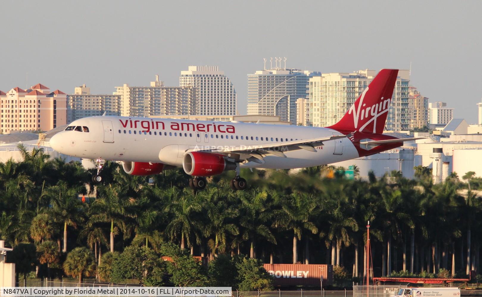 N847VA, 2011 Airbus A320-214 C/N 4948, Virgin America