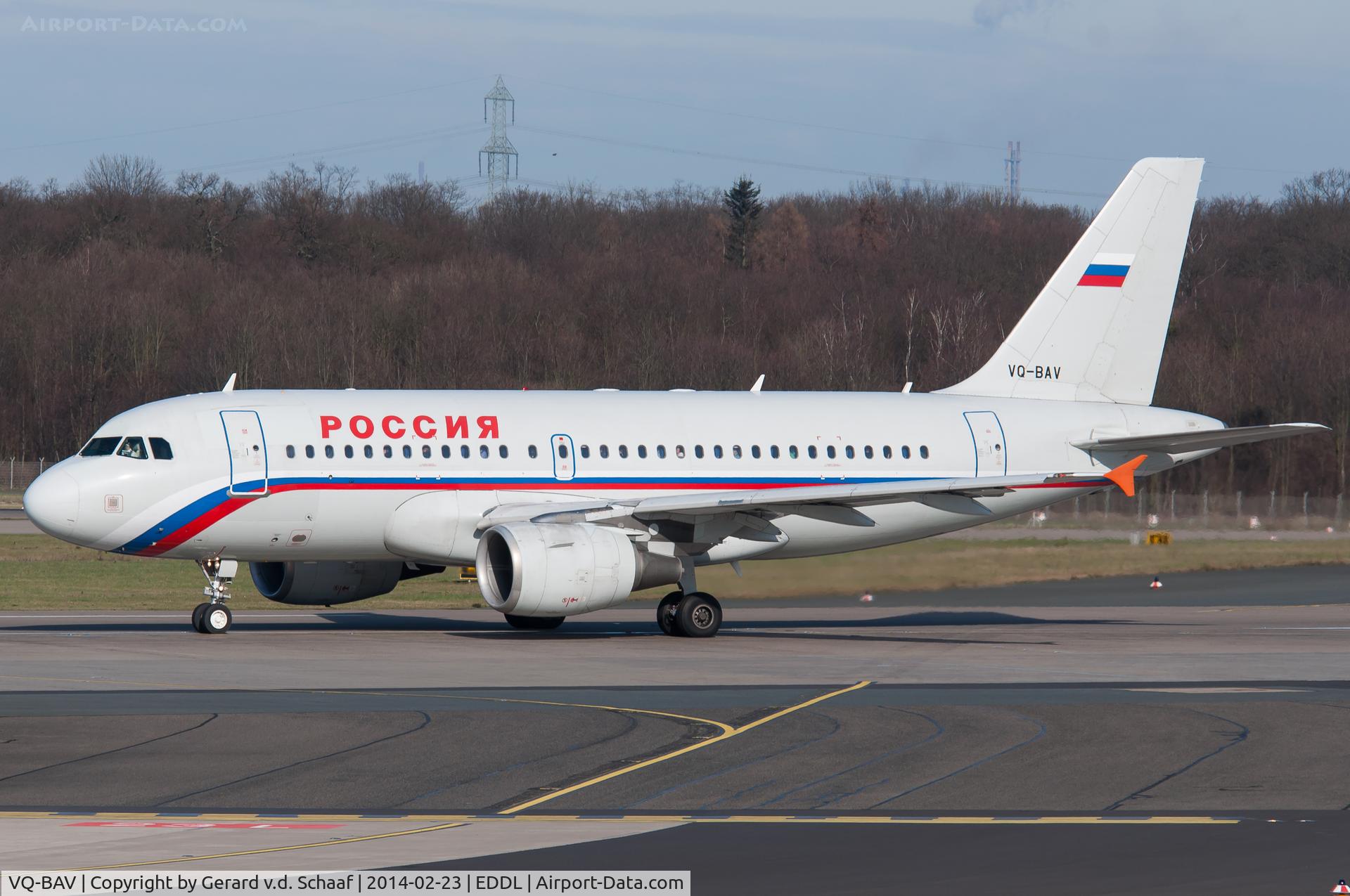 VQ-BAV, 2002 Airbus A319-111 C/N 1743, Düsseldorf, February 2014