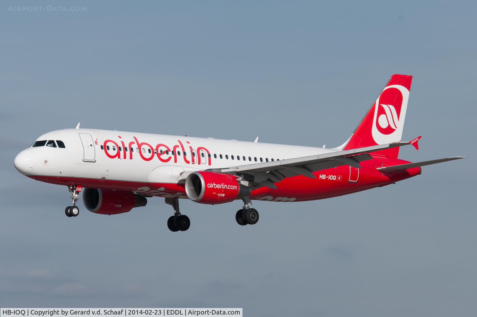 HB-IOQ, 2008 Airbus A320-214 C/N 3422, Düsseldorf, February 2014