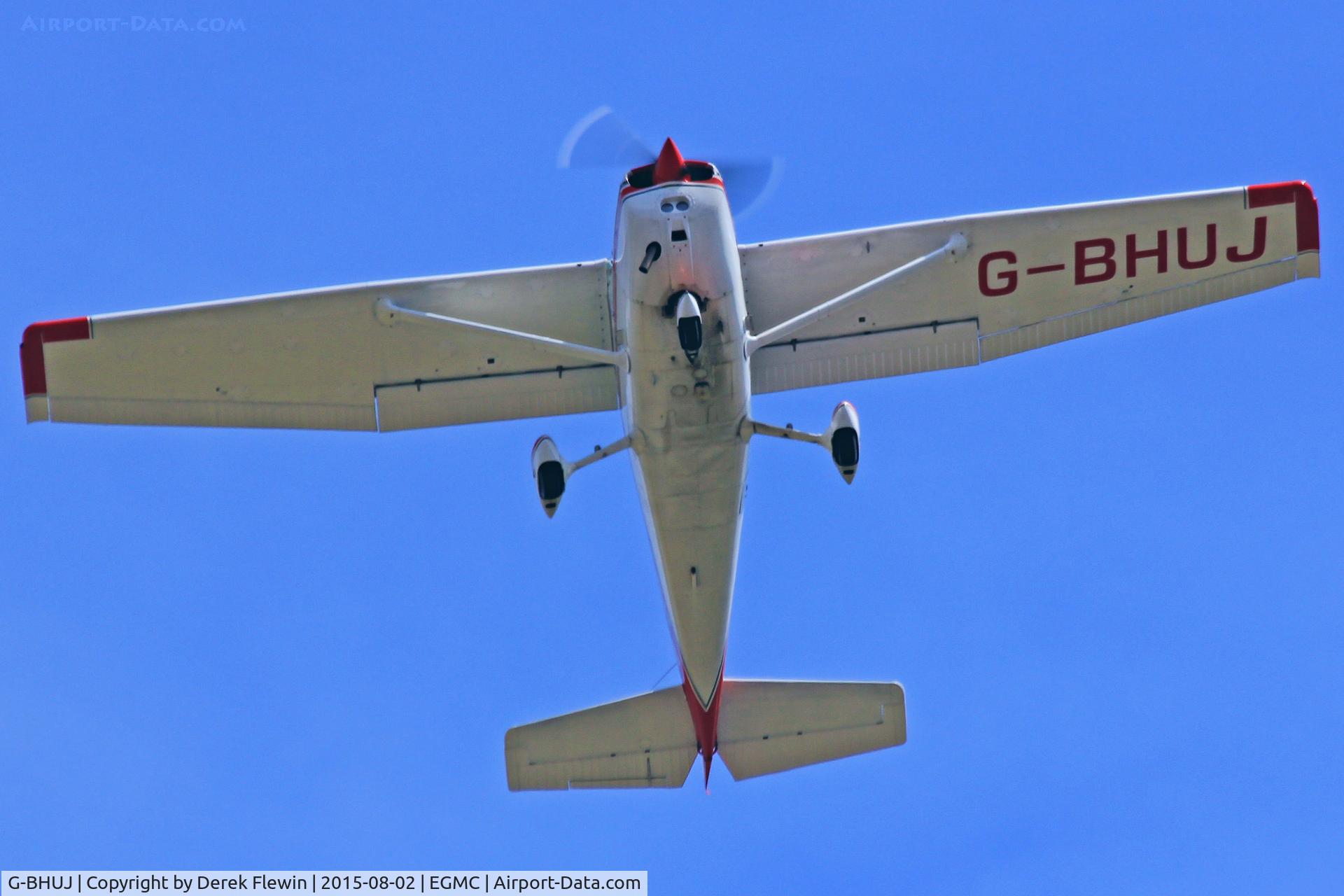 G-BHUJ, 1979 Cessna 172N Skyhawk II C/N 172-71932, Skyhawk, London Southend Airport based, previously N5752E, seen departing runway 24.