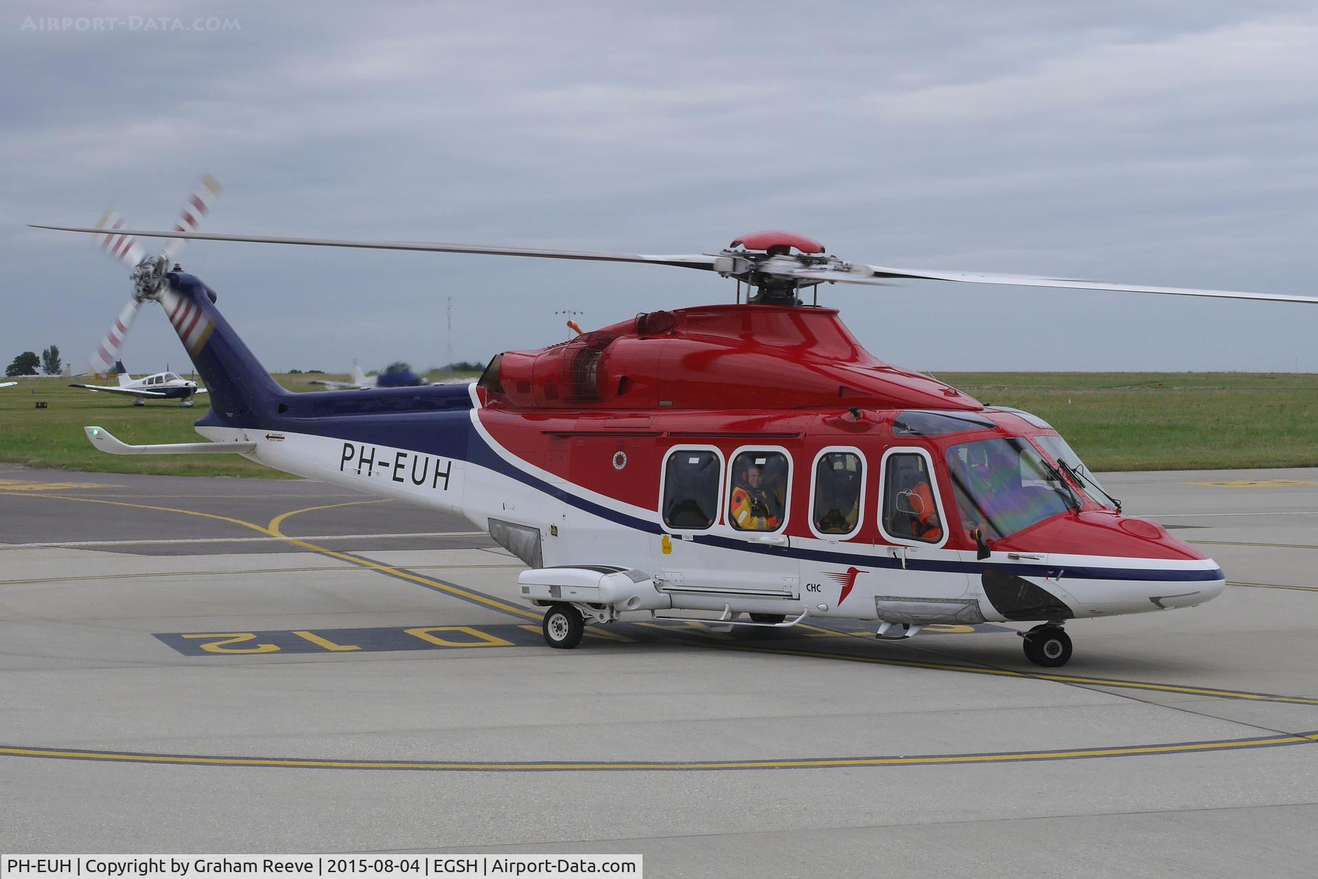 PH-EUH, 2013 AgustaWestland AW-139 C/N 31431, About to depart.