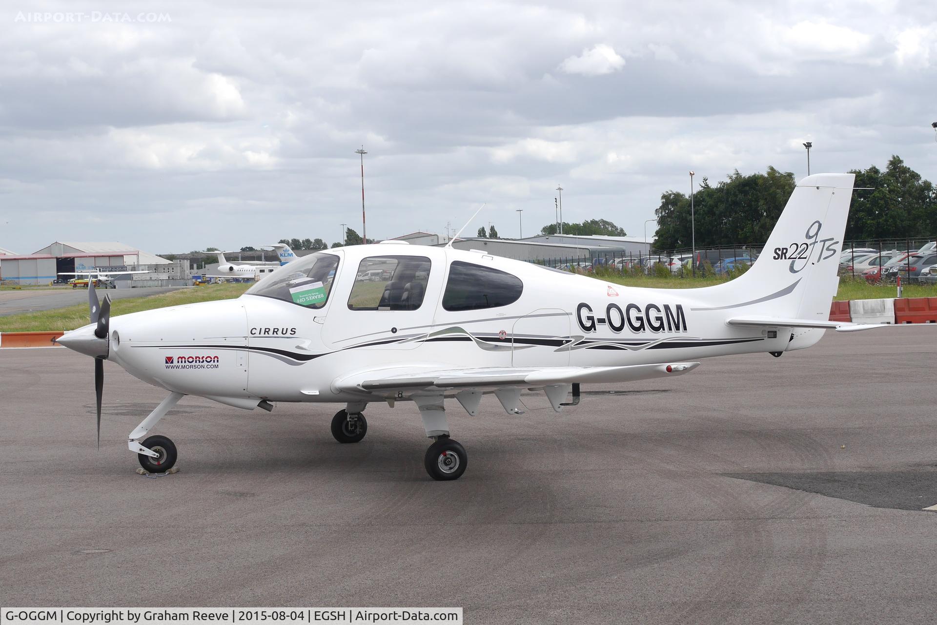 G-OGGM, 2005 Cirrus SR22 GTS C/N 1382, Parked at Norwich.