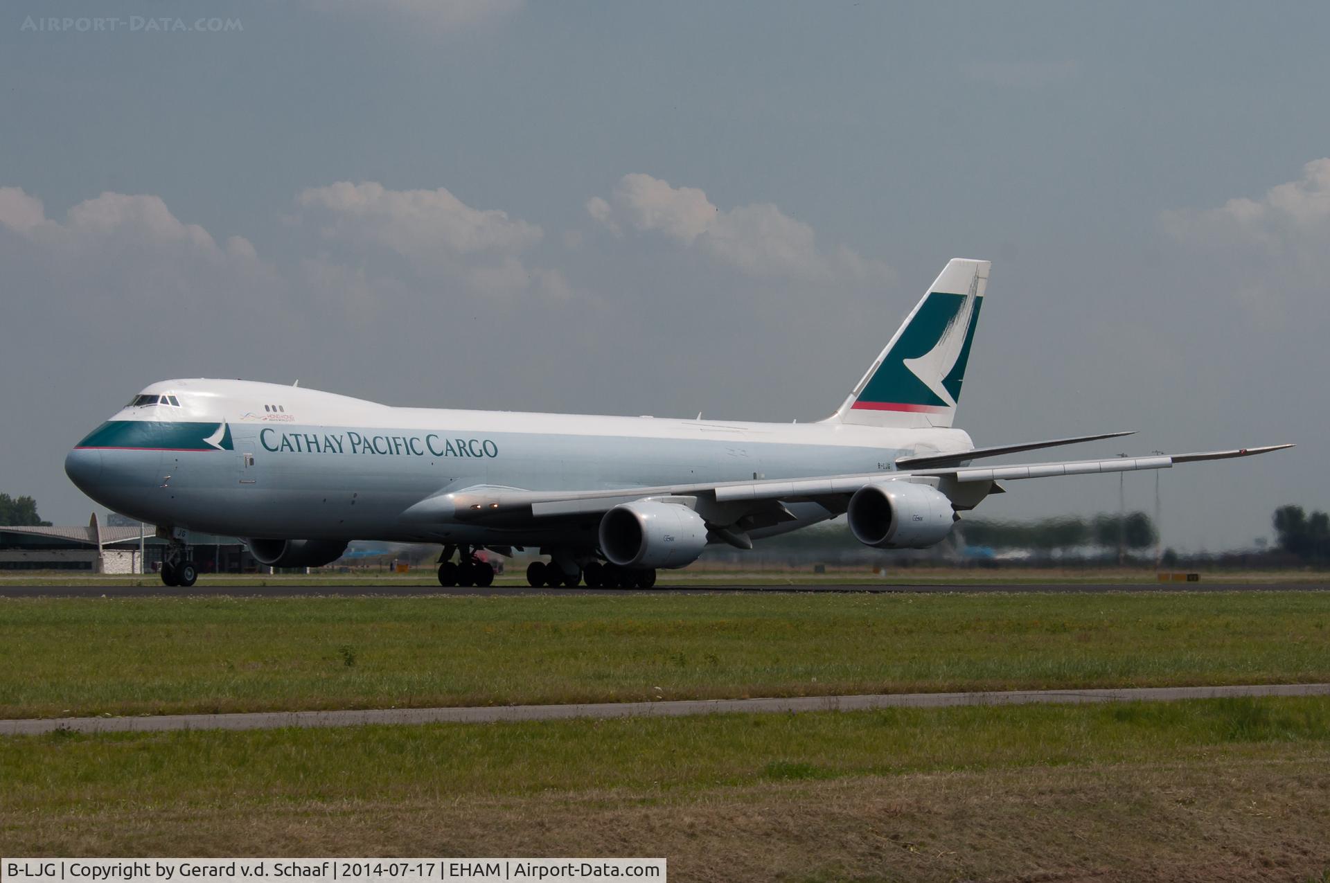B-LJG, 2012 Boeing 747-867F C/N 39244, Schiphol, July 2014