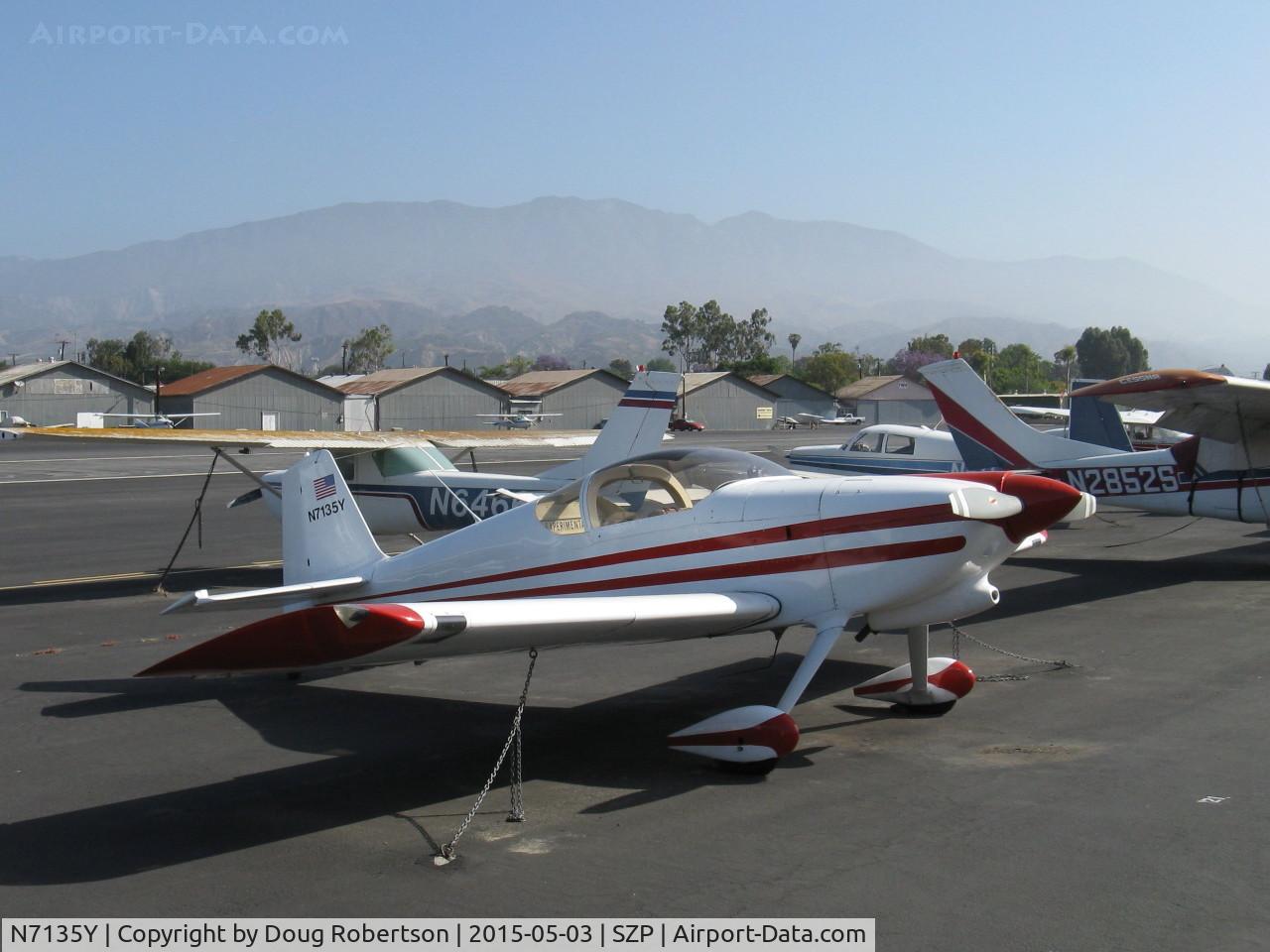 N7135Y, Vans RV-6 C/N 20210, Pederson VAN's RV-6