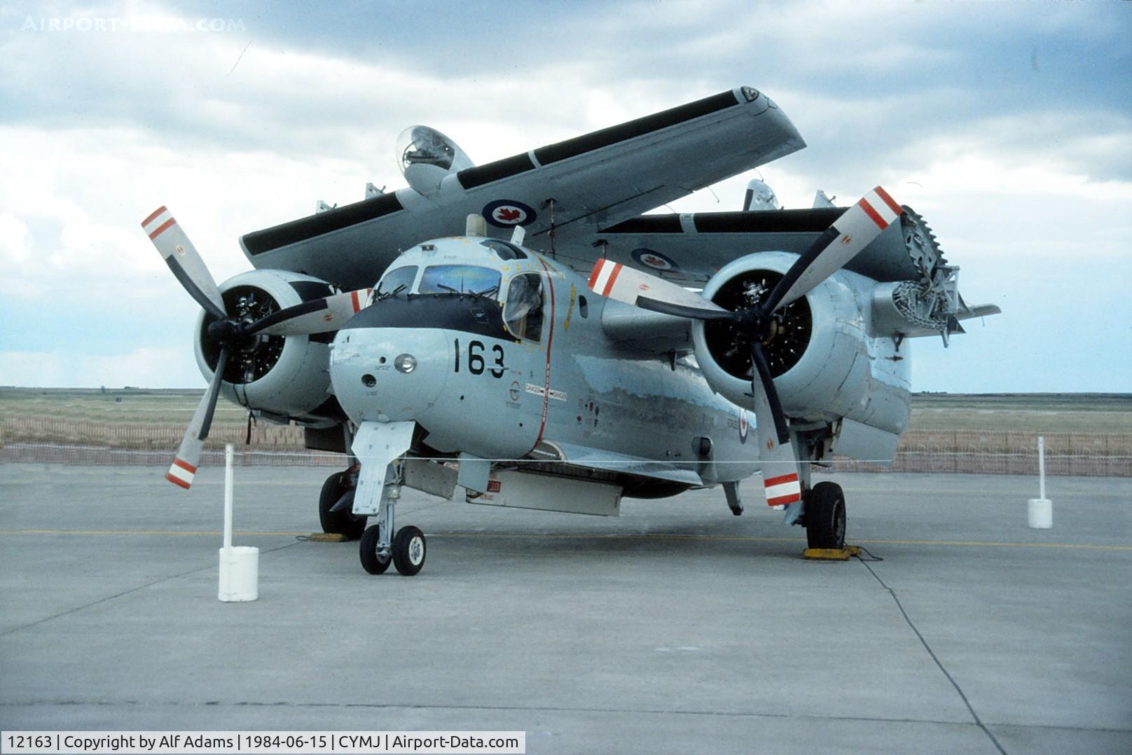 12163, De Havilland Canada CP-121 Tracker C/N DHC62, Shown at the 1984 airshow at Canadian Forces Base Moose Jaw, Saskatchewan.