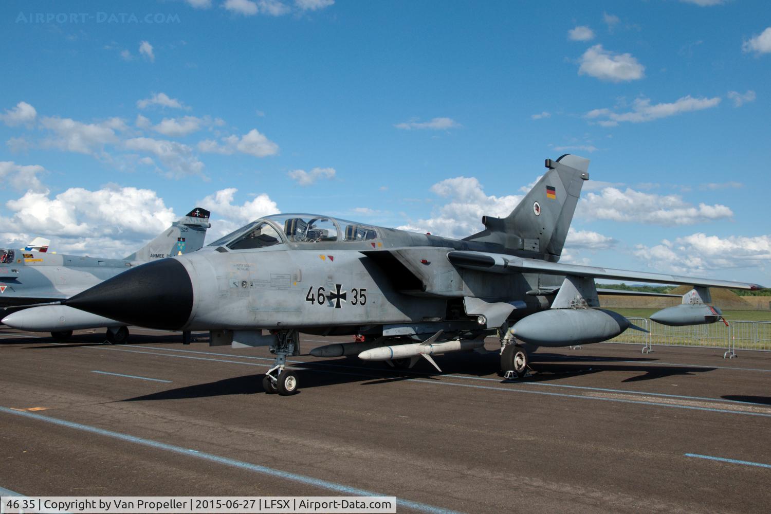 46 35, Panavia Tornado ECR C/N 848/GS268/4335, Tornado ECR of the Luftwaffe on static display at Luxeuil Air Base, France