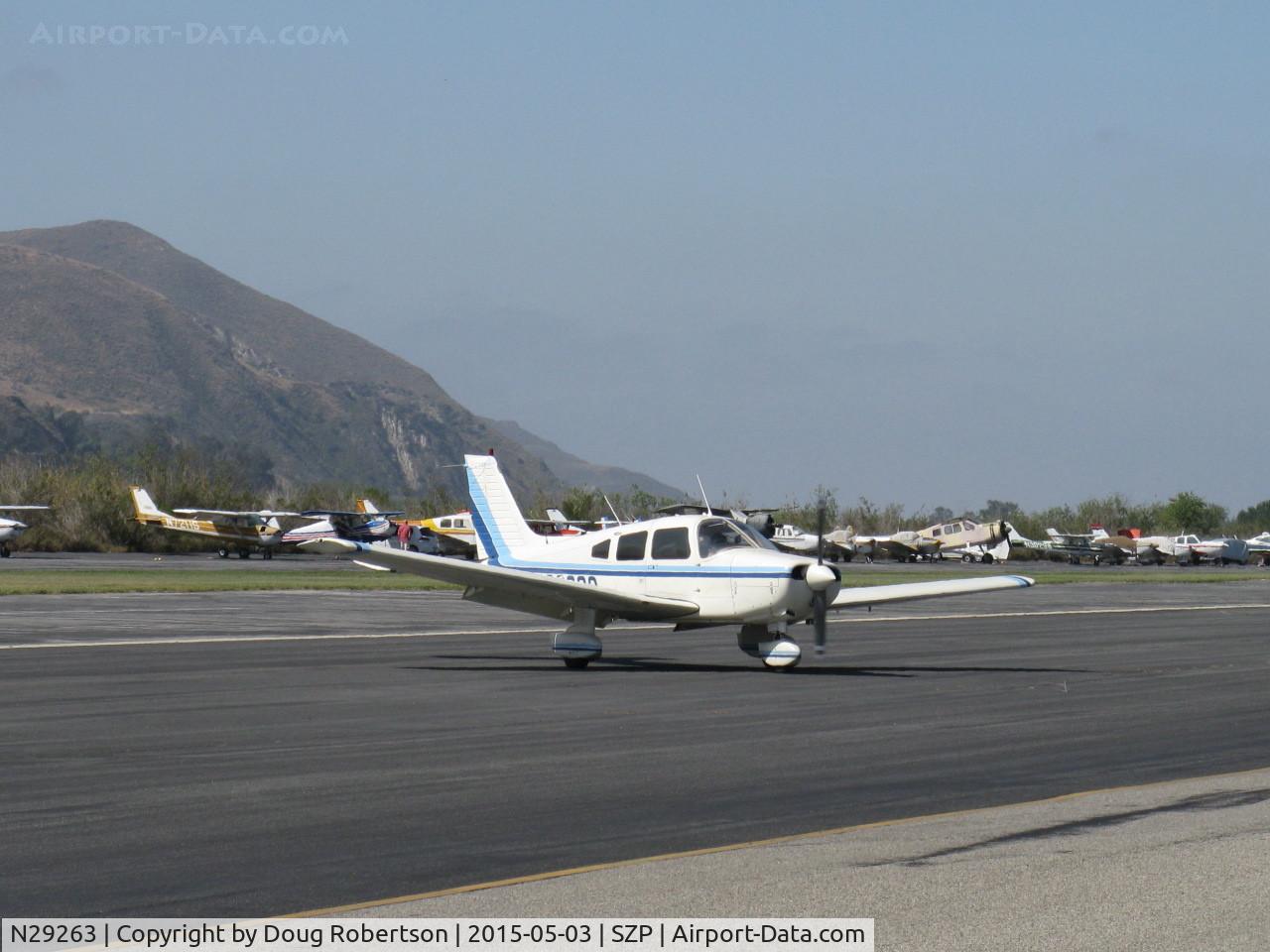 N29263, 1979 Piper PA-28-161 C/N 28-7916429, 1979 Piper PA-28-161 WARRIOR II, Lycoming  O-320-D3G 160 Hp, taxi off the active