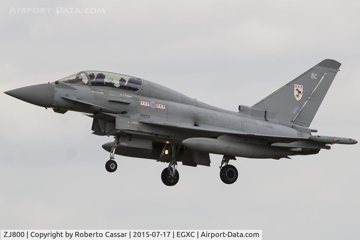 ZJ800, 2003 Eurofighter EF-2000 Typhoon T3 C/N 004/BT001, Coningsby