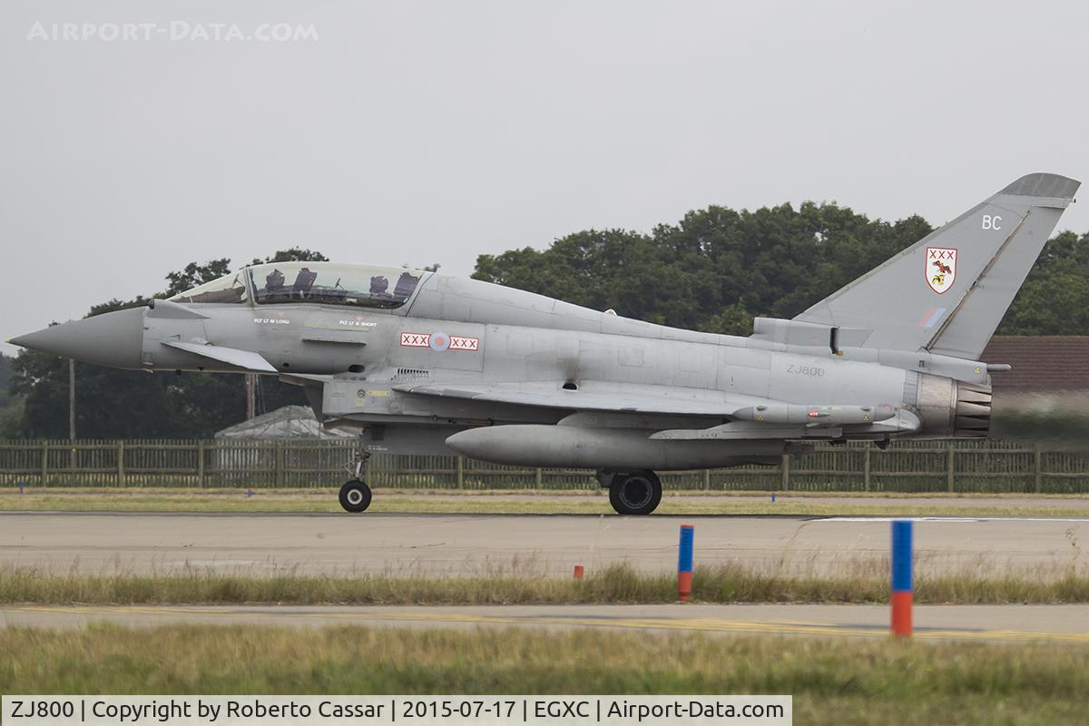 ZJ800, 2003 Eurofighter EF-2000 Typhoon T3 C/N 004/BT001, Coningsby