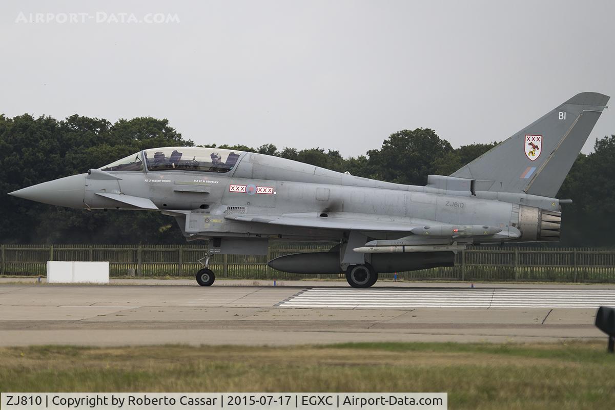 ZJ810, Eurofighter EF-2000 Typhoon T1 C/N 0033/BT011, Coningsby