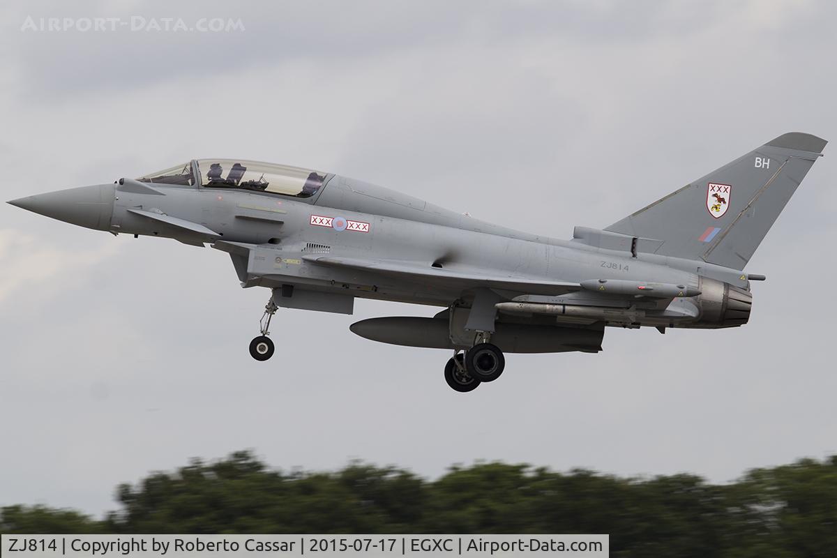 ZJ814, Eurofighter EF-2000 Typhoon T3 C/N 0113/BT015, Coningsby