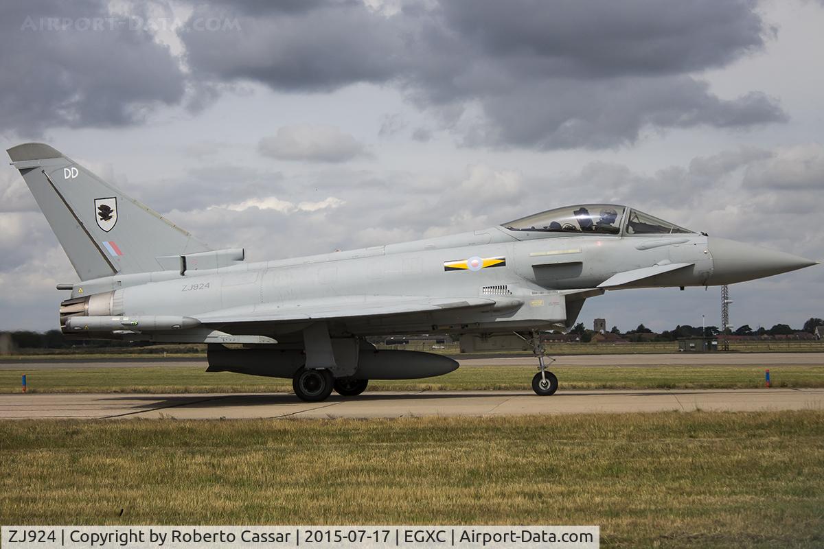 ZJ924, 2006 Eurofighter EF-2000 Typhoon FGR4 C/N 0077/BS015, Coningsby