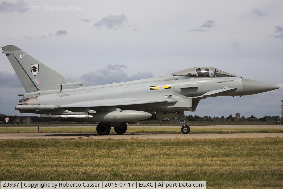ZJ937, 2007 Eurofighter EF-2000 Typhoon FGR.4 C/N 0121/BS028, Coningsby