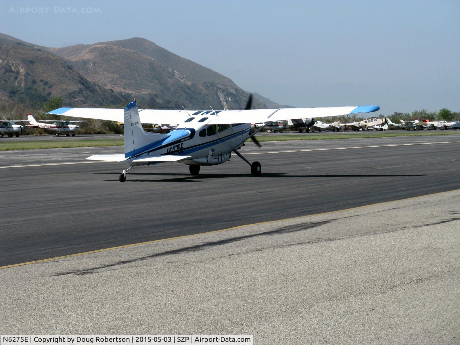 N6275E, 1980 Cessna A185F Skywagon 185 C/N 18504017, 1980 Cessna A185F SKYWAGON II, Continental IO-520-D 300 Hp, Sorensen Aux belly tank, taxi