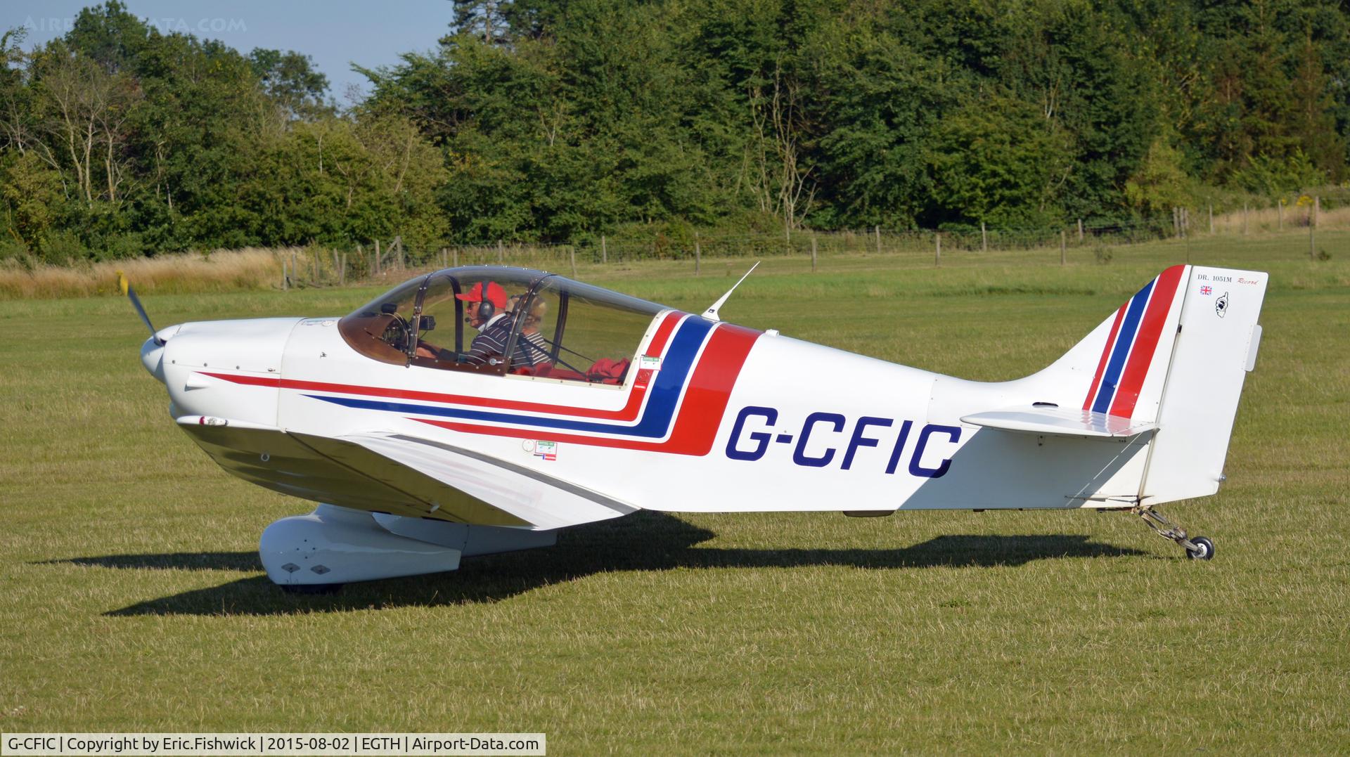 G-CFIC, 1963 CEA Jodel DR-1050/M-1 Record Sicile C/N 432, 1. G-CFIC preparing to depart The Shuttleworth Wings and Wheels Airshow, Aug. 2015.