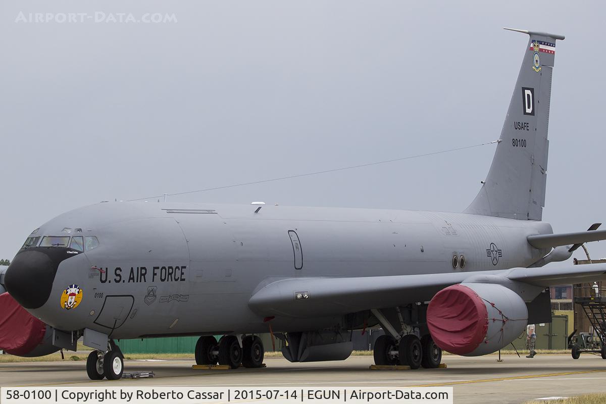 58-0100, 1958 Boeing KC-135R Stratotanker C/N 17845, Mildenhall