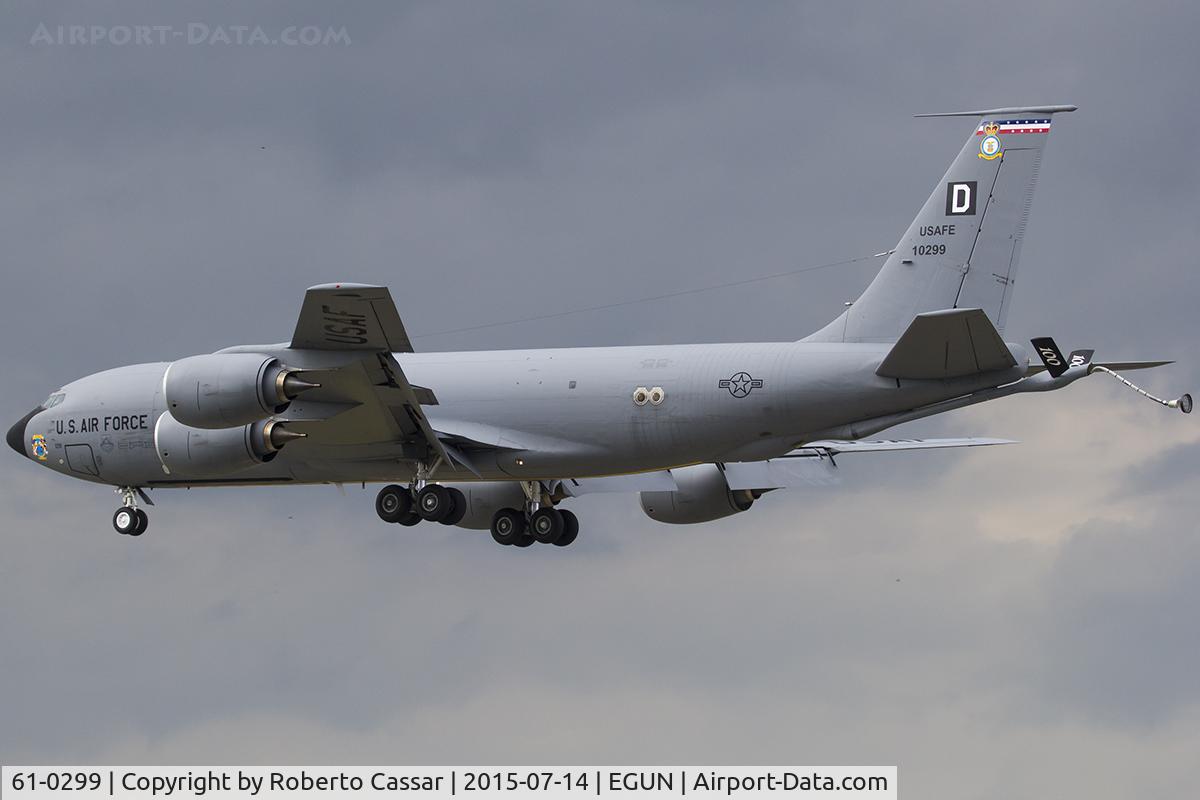 61-0299, 1961 Boeing KC-135R Stratotanker C/N 18206, Mildenhall