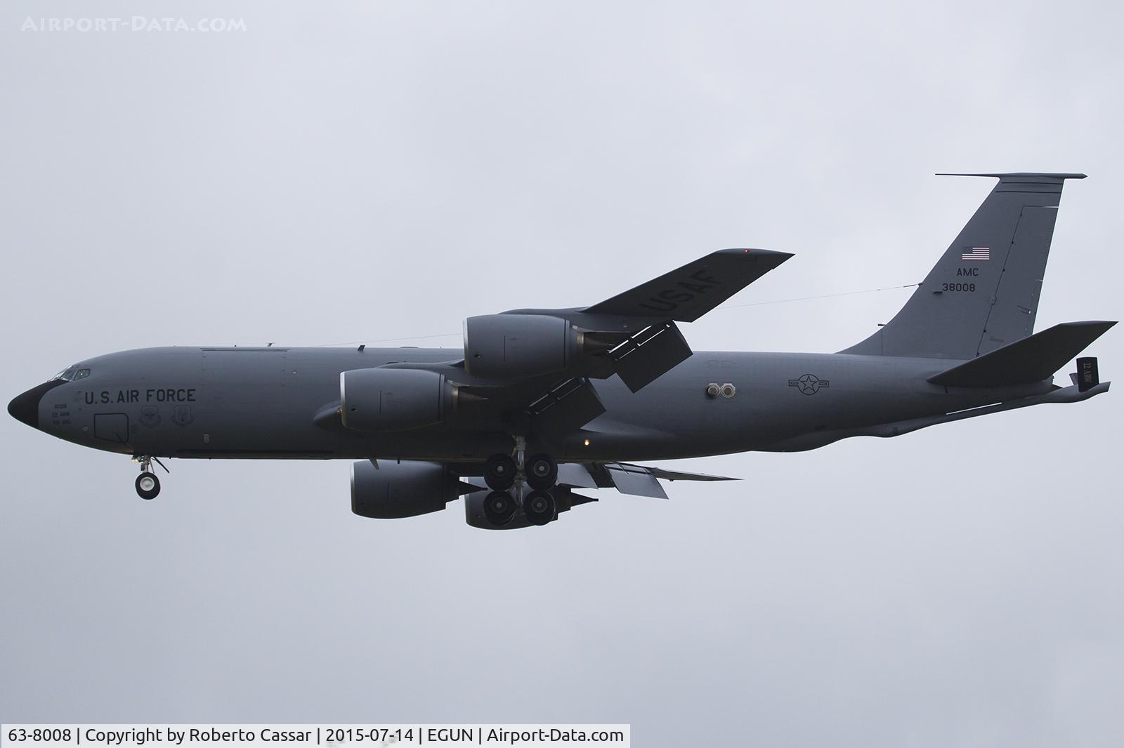 63-8008, 1963 Boeing KC-135R Stratotanker C/N 18625, Mildenhall