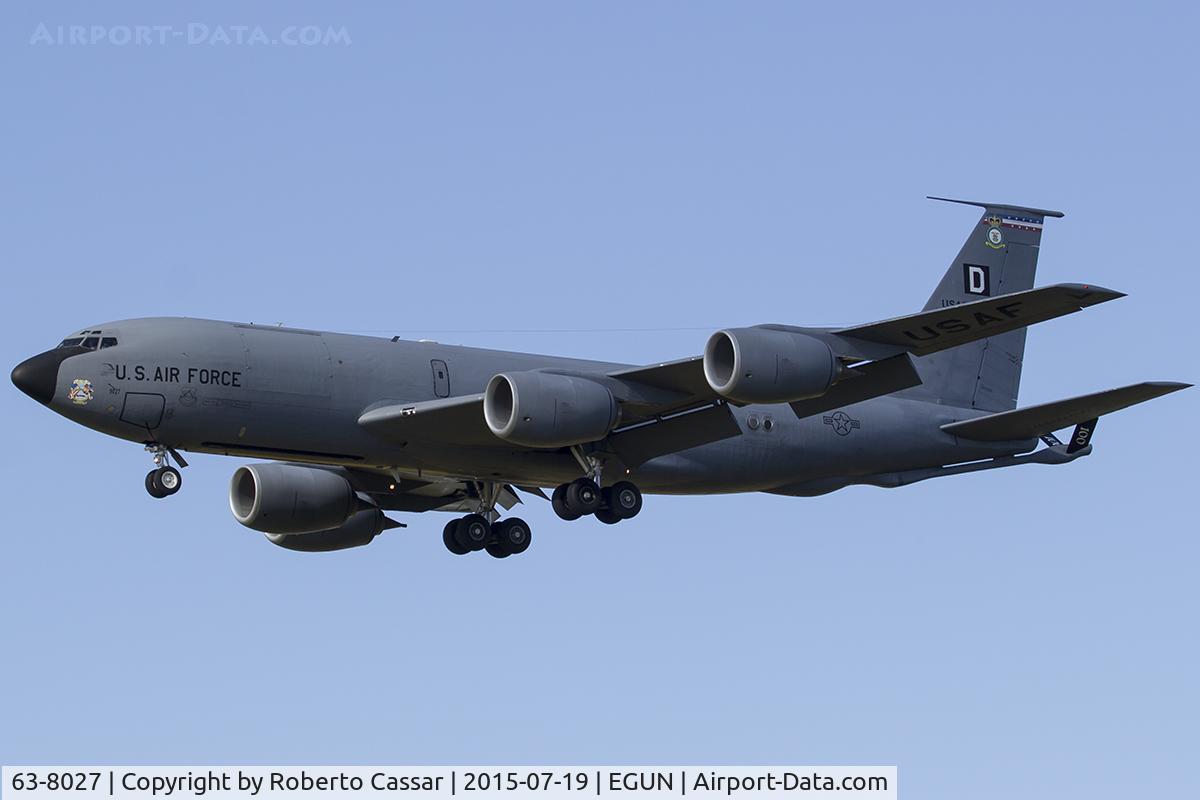 63-8027, 1963 Boeing KC-135R Stratotanker C/N 18644, Mildenhall