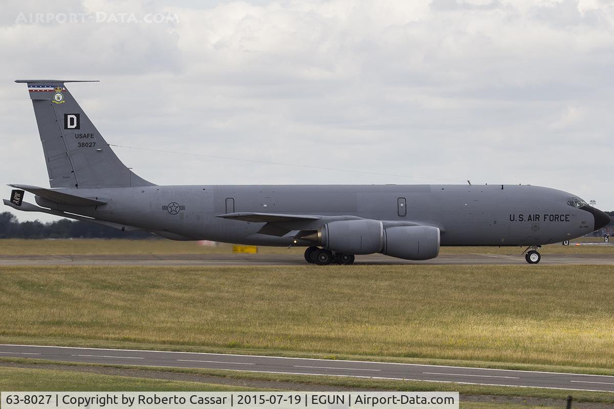 63-8027, 1963 Boeing KC-135R Stratotanker C/N 18644, Mildenhall