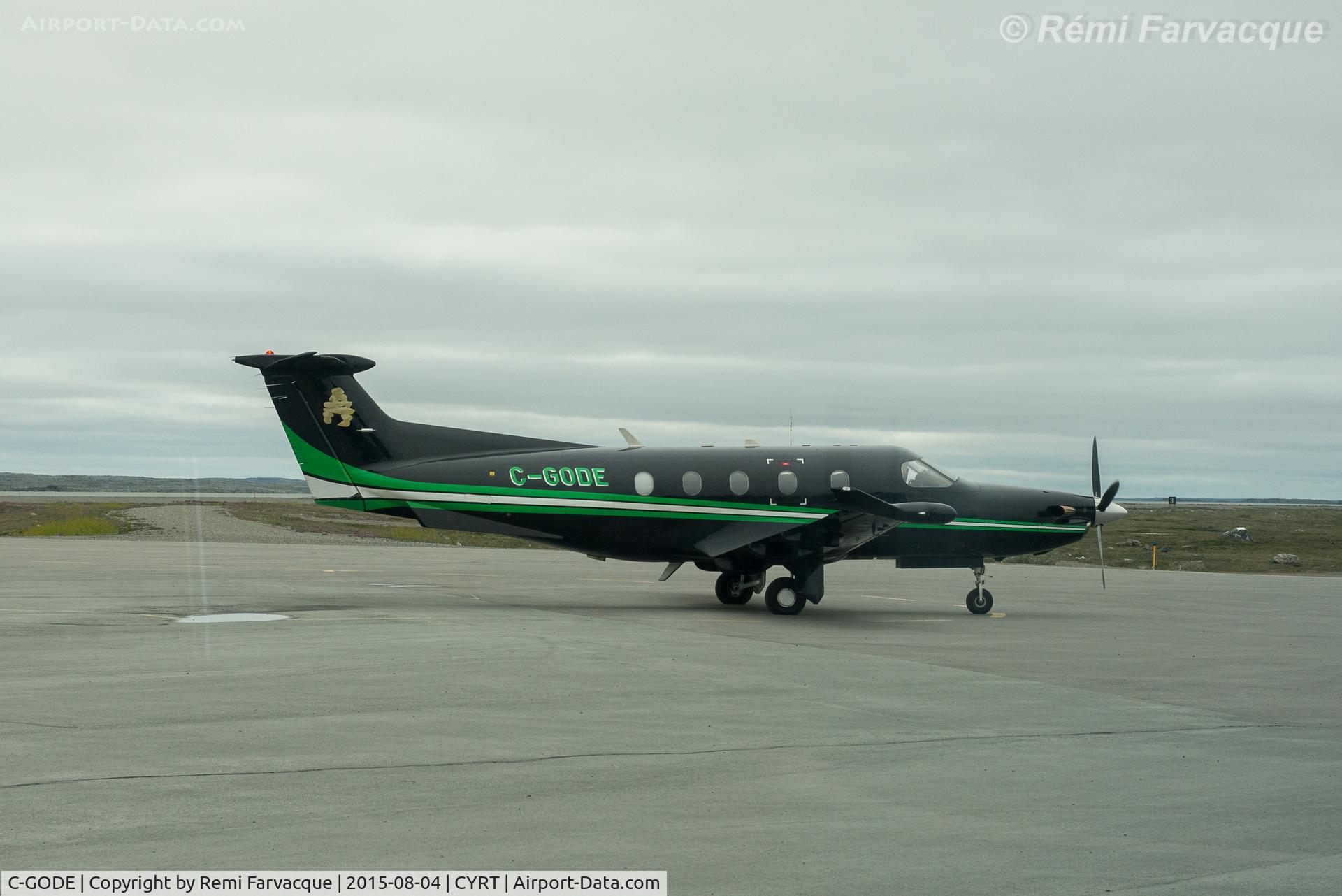 C-GODE, 2006 Pilatus PC-12/47 C/N 707, About to depart Rankin Inlet @ 1140AM