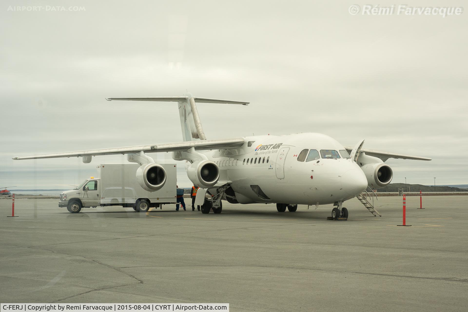 C-FERJ, 1996 Avro RJ85 C/N 2290/290, Just came off this one, travelled Yellowknife-Rankin Inlet.