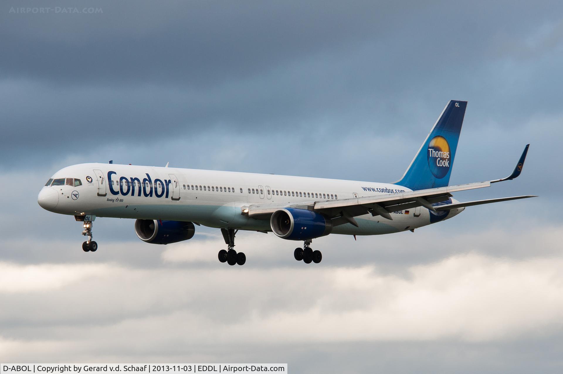 D-ABOL, 2000 Boeing 757-330 C/N 29021, Düsseldorf, November 2013