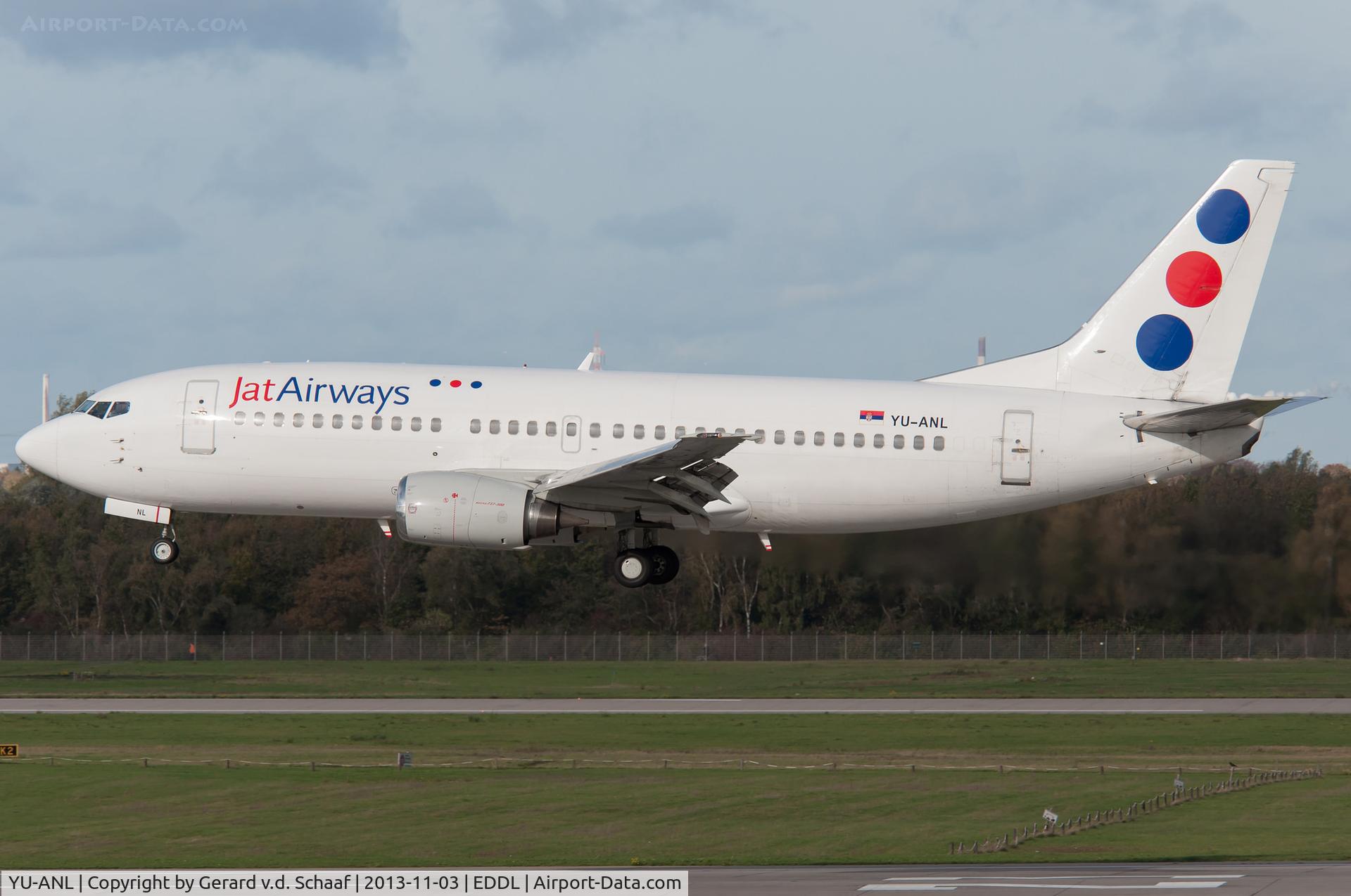 YU-ANL, 1986 Boeing 737-3H9 C/N 23716/1321, Düsseldorf, November 2013