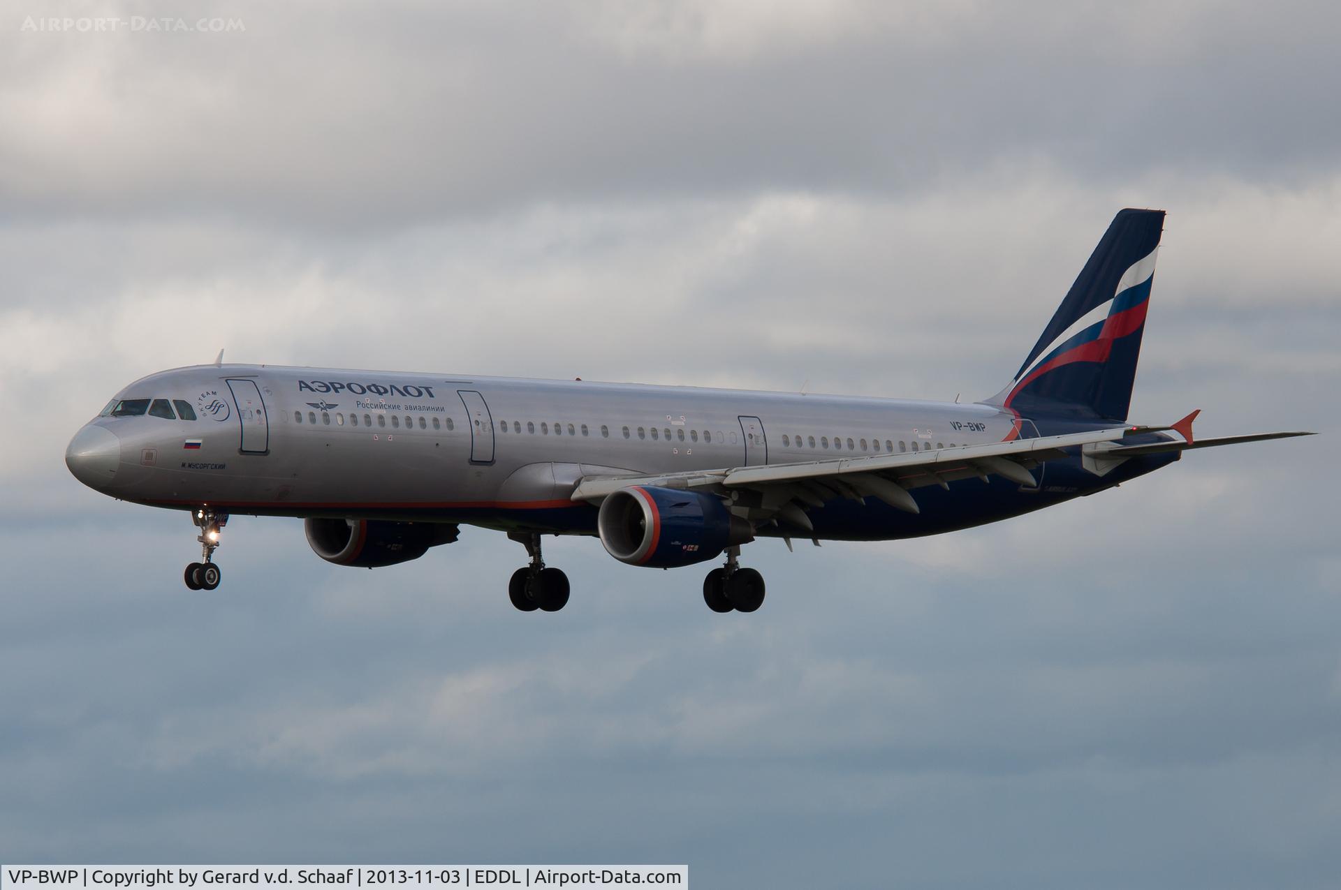VP-BWP, 2004 Airbus A321-211 C/N 2342, Düsseldorf, November 2013