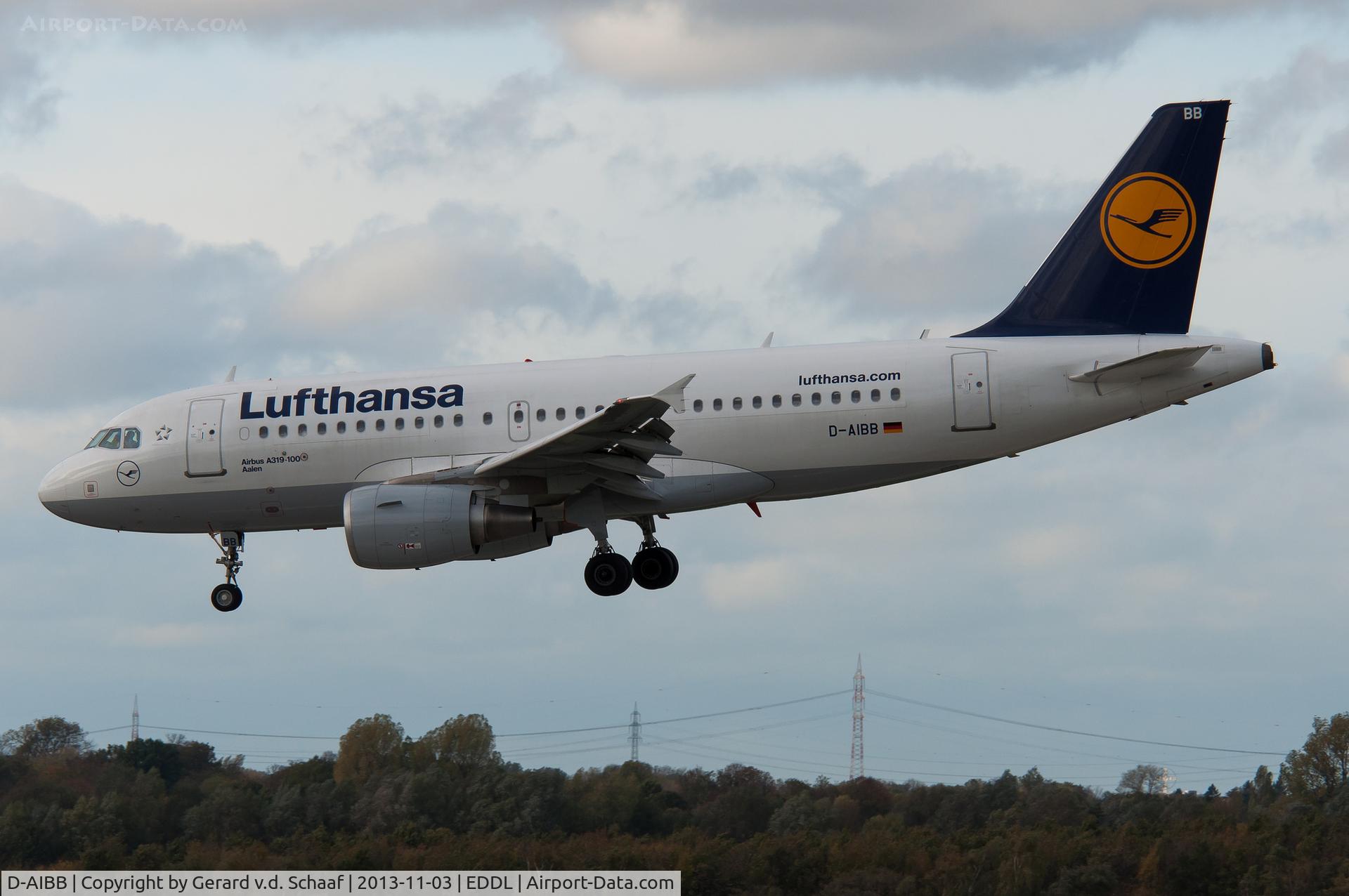 D-AIBB, 2010 Airbus A319-112 C/N 4182, Düsseldorf, November 2013