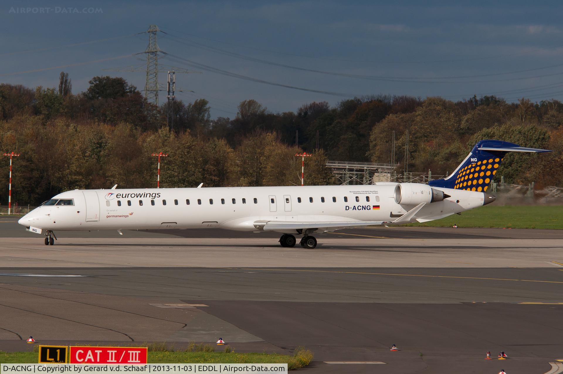 D-ACNG, 2009 Bombardier CRJ-900LR (CL-600-2D24) C/N 15245, Düsseldorf, November 2013