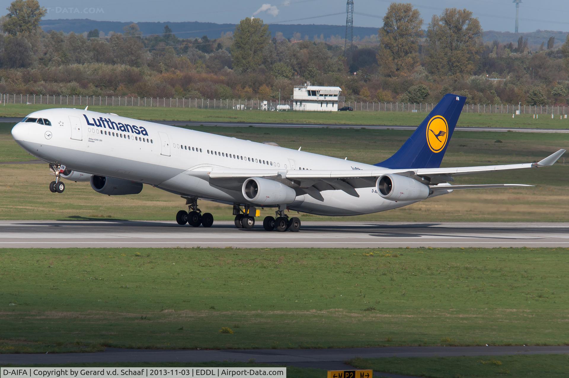 D-AIFA, 2000 Airbus A340-313X C/N 352, Düsseldorf, November 2013