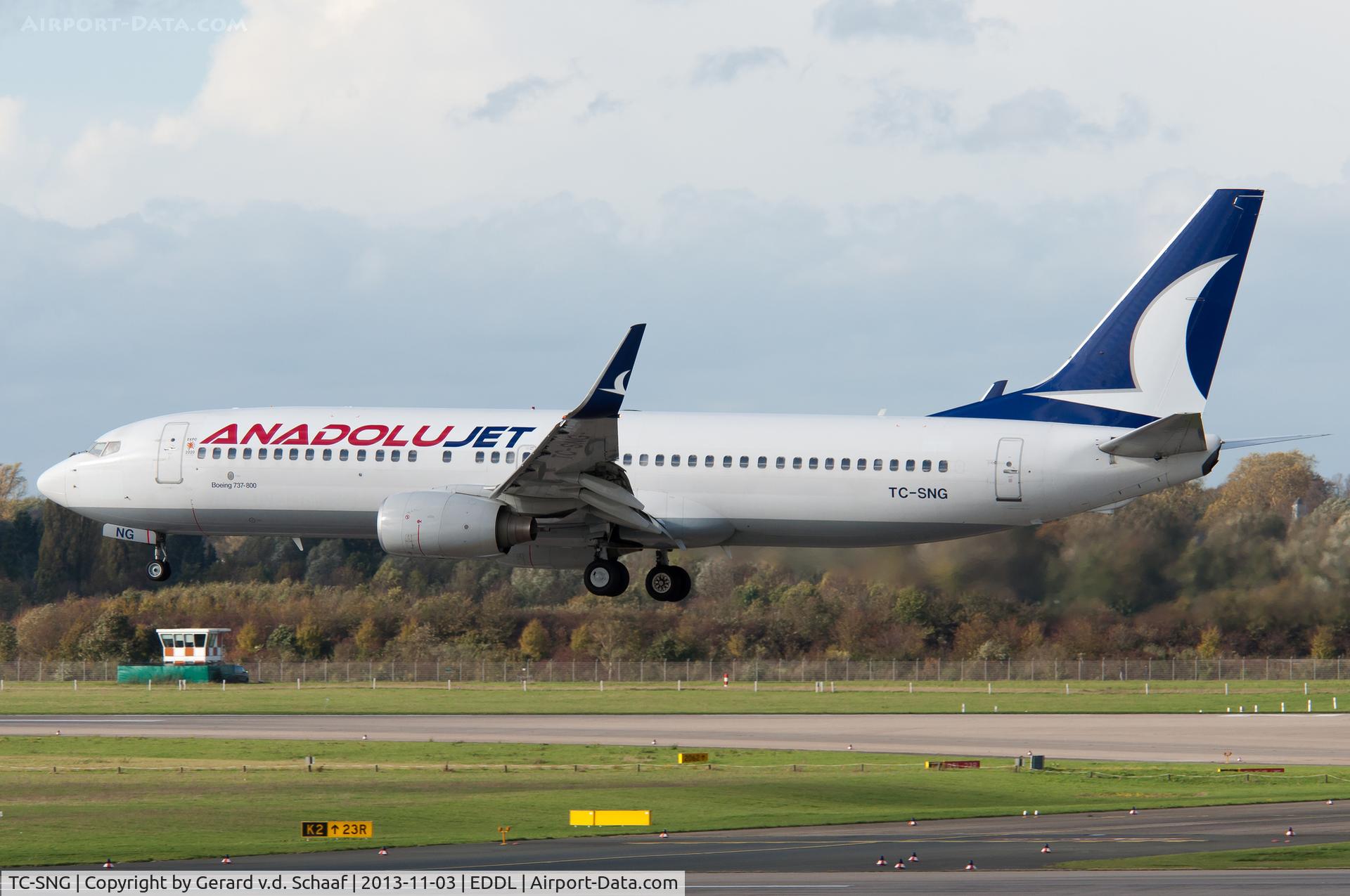TC-SNG, 2008 Boeing 737-8HC C/N 36530, Düsseldorf, November 2013