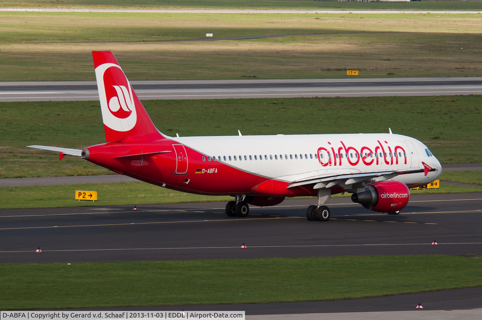 D-ABFA, 2009 Airbus A320-214 C/N 4101, Düsseldorf, November 2013