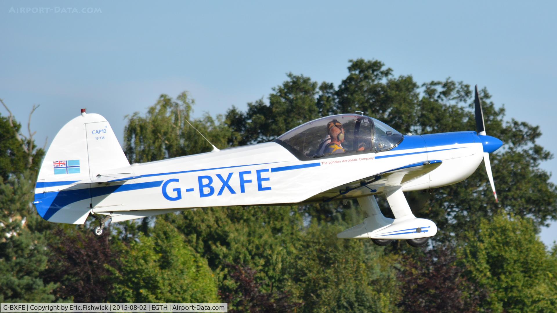 G-BXFE, 1981 Mudry CAP-10B C/N 135, 42. G-BXFE departing The Shuttleworth Wings and Wheels Airshow, Aug. 2015.