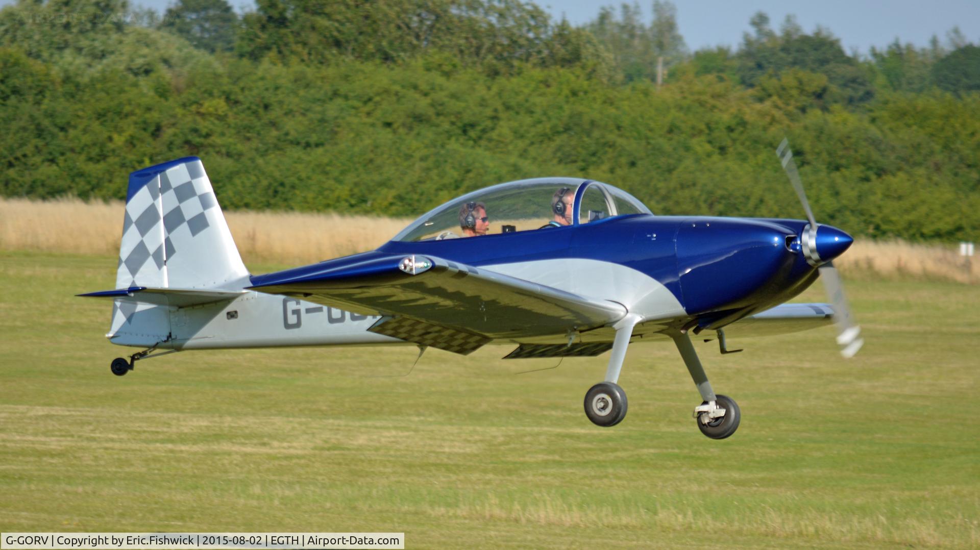 G-GORV, 2013 Vans RV-8 C/N LAA 303-14847, 43. G-GORV departing The Shuttleworth Wings and Wheels Airshow, Aug. 2015.