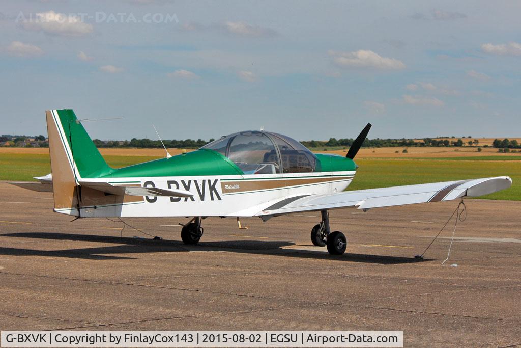 G-BXVK, 1998 Robin HR-200-120B C/N 326, Parked up at Duxford during the 2015 Summer Car Show