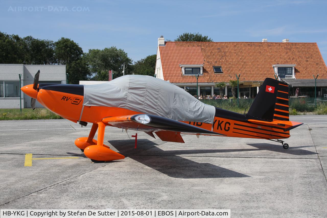 HB-YKG, 2014 Vans RV-8 C/N 82376, Parked on apron 3. First picture.