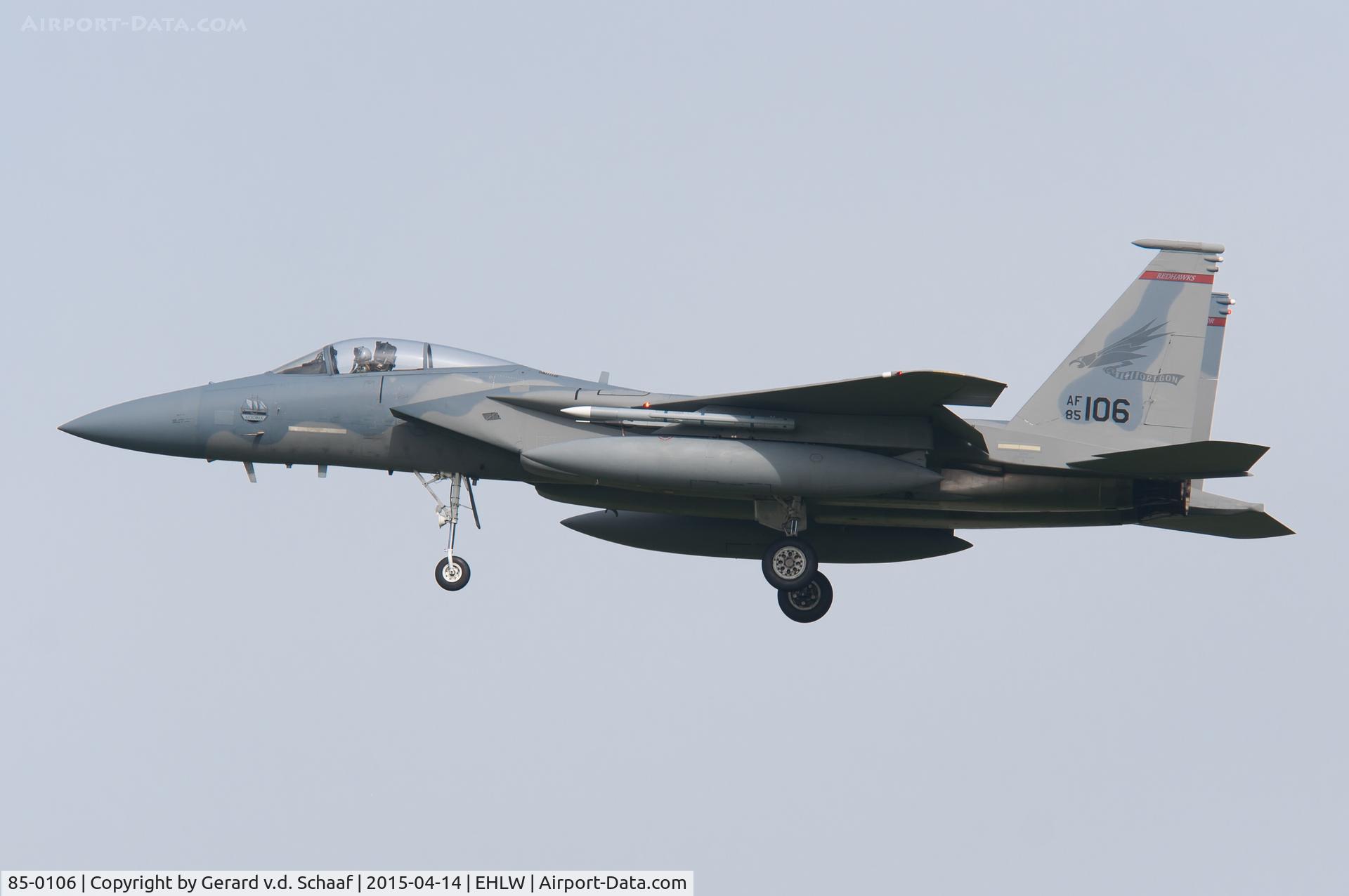 85-0106, 1985 McDonnell Douglas F-15C Eagle C/N 0960/C348, Leeuwarden, April 2015