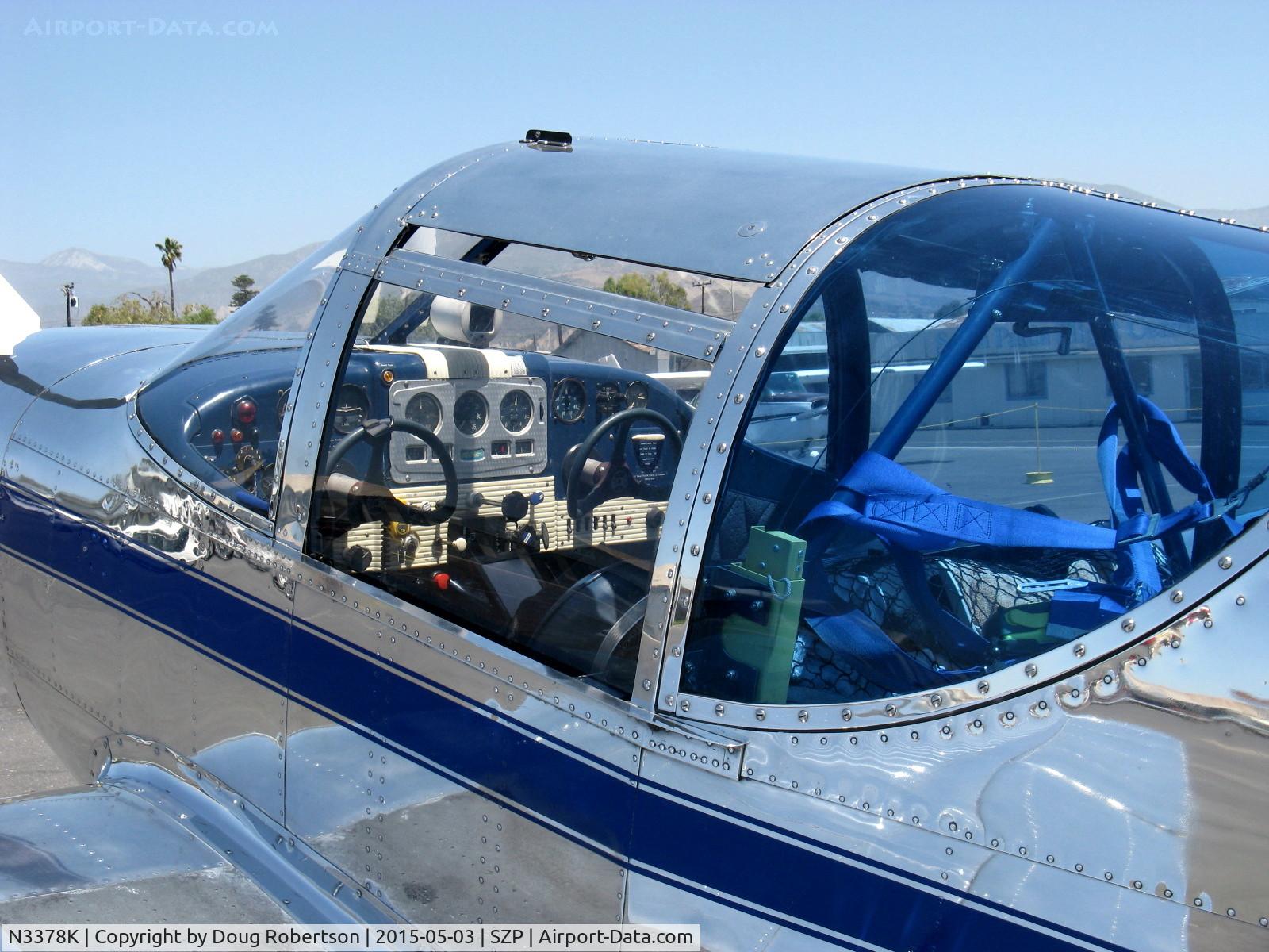 N3378K, 1946 Globe GC-1B Swift C/N 1371, 1946 Globe GC-1B SWIFT, Continental O-300A 145 hp six cylinder, panel and cockpit hatch