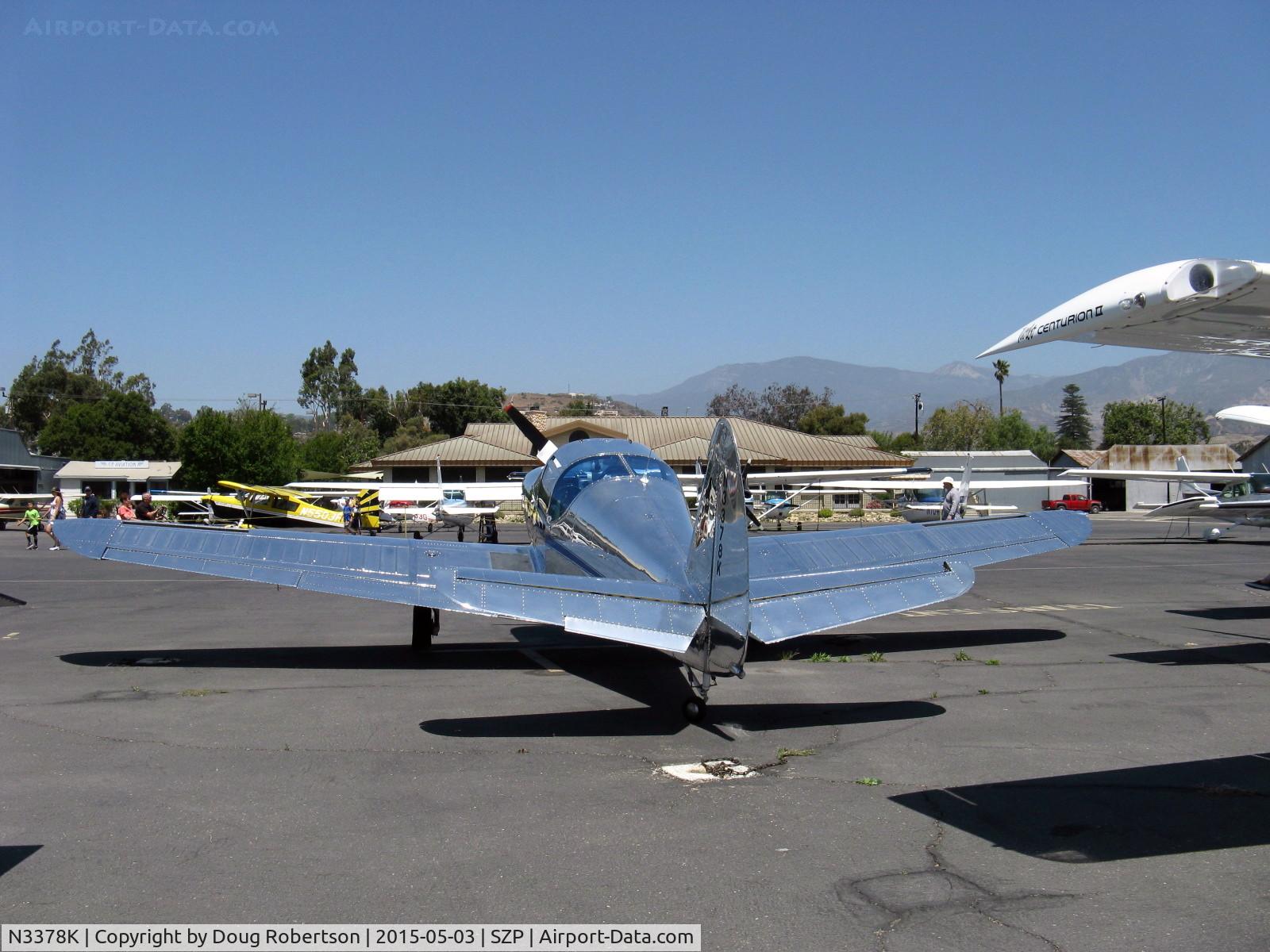 N3378K, 1946 Globe GC-1B Swift C/N 1371, 1946 Globe GC-1B SWIFT, Continental O-300A 145 Hp six cylinder, retractable gear highly polished beauty on transient line