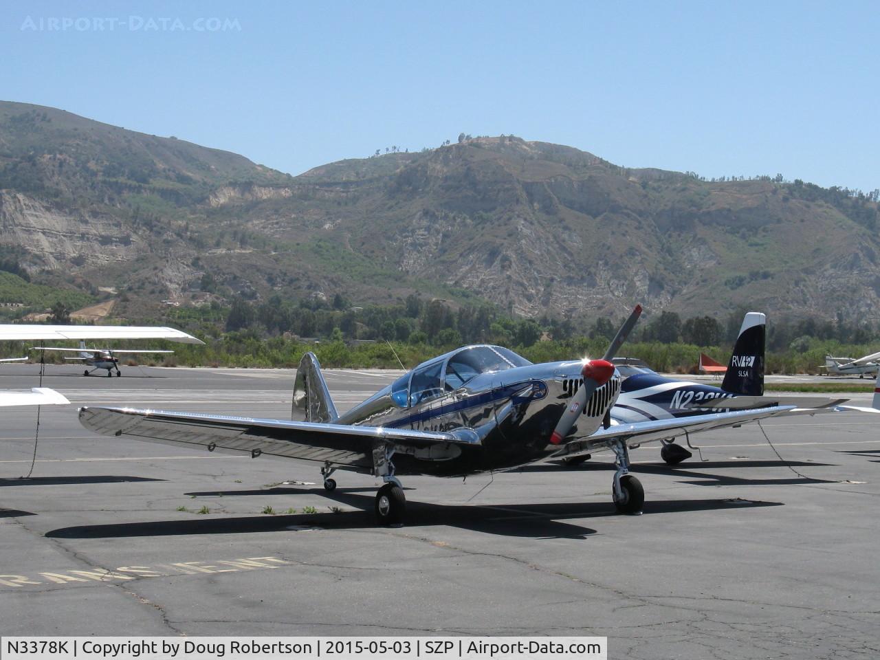 N3378K, 1946 Globe GC-1B Swift C/N 1371, 1946 Globe GC-1B SWIFT, Continental O-300A 145 Hp six cylinder, a beautiful highly polished classic on the transient line