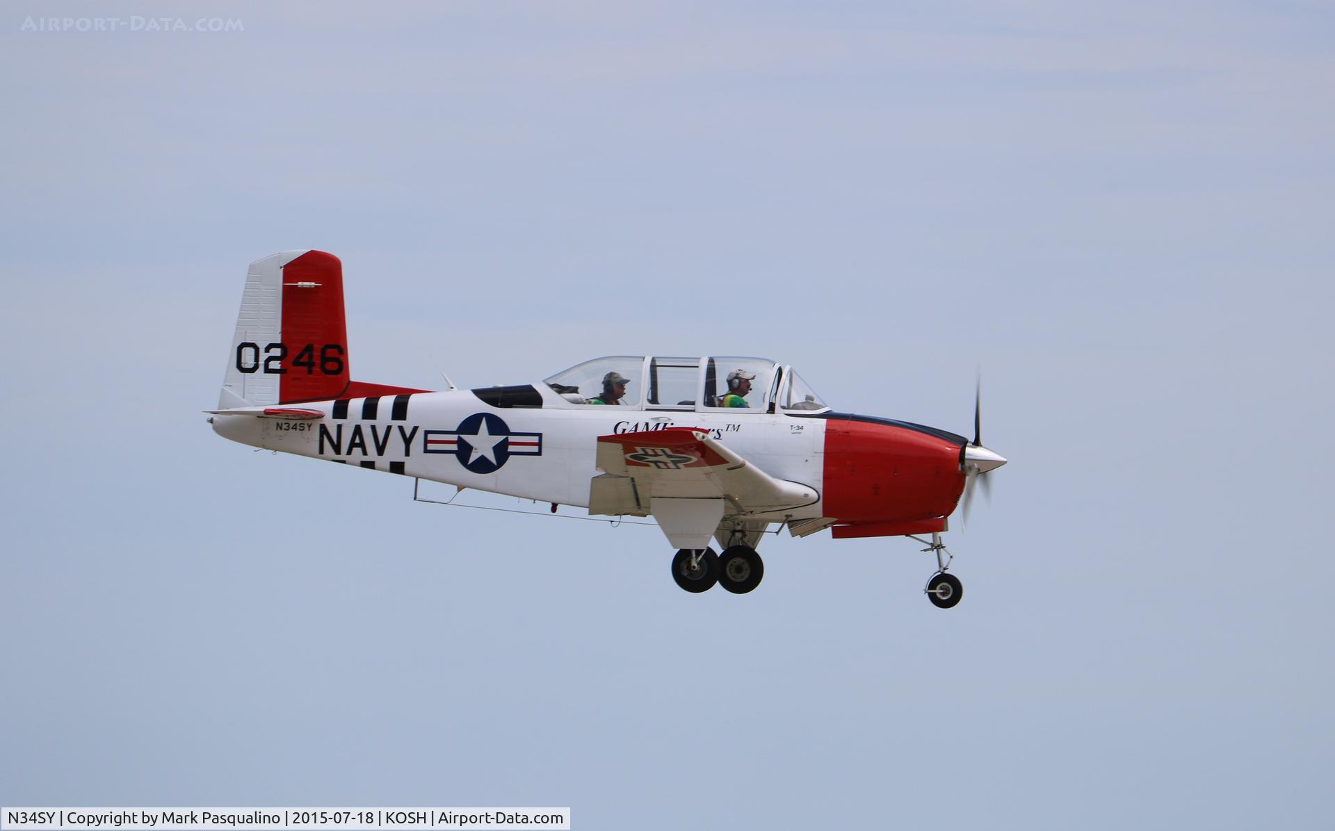 N34SY, 1956 Beech D-45 Mentor C/N BG-246, Beech T-34B