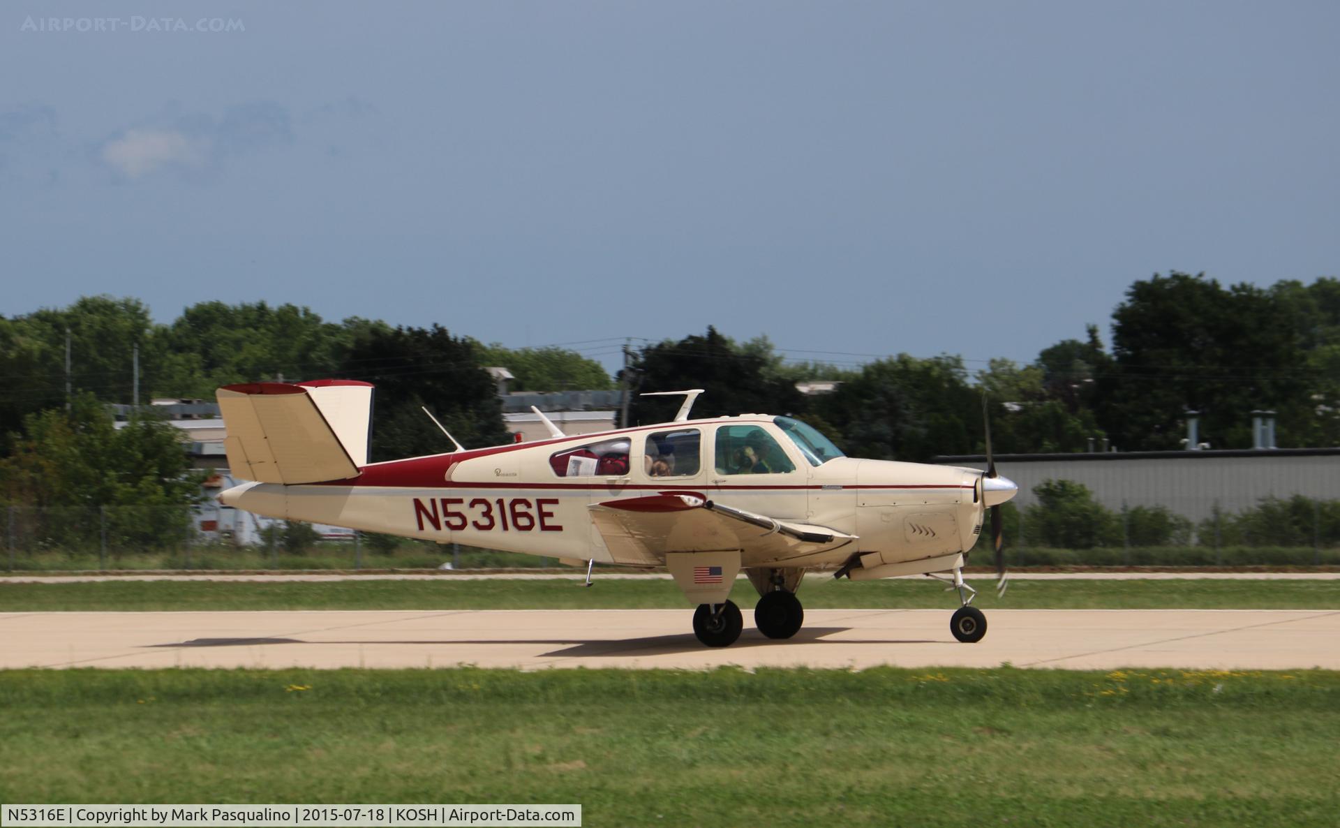 N5316E, 1959 Beech K35 Bonanza C/N D-5813, Beech K35
